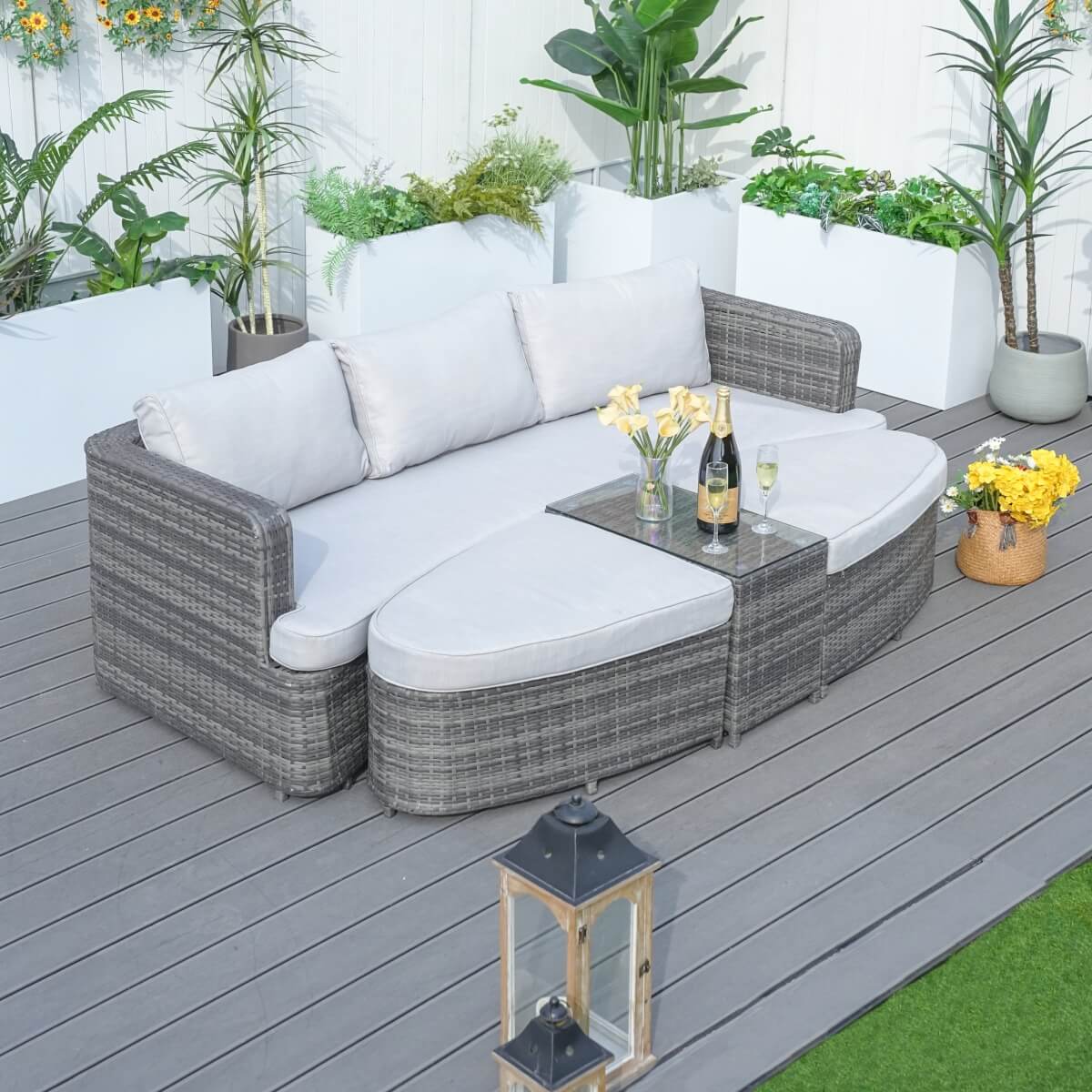 Outdoor Daybed, High-Quality Aluminum Daybed (PAL-1202) – Direct