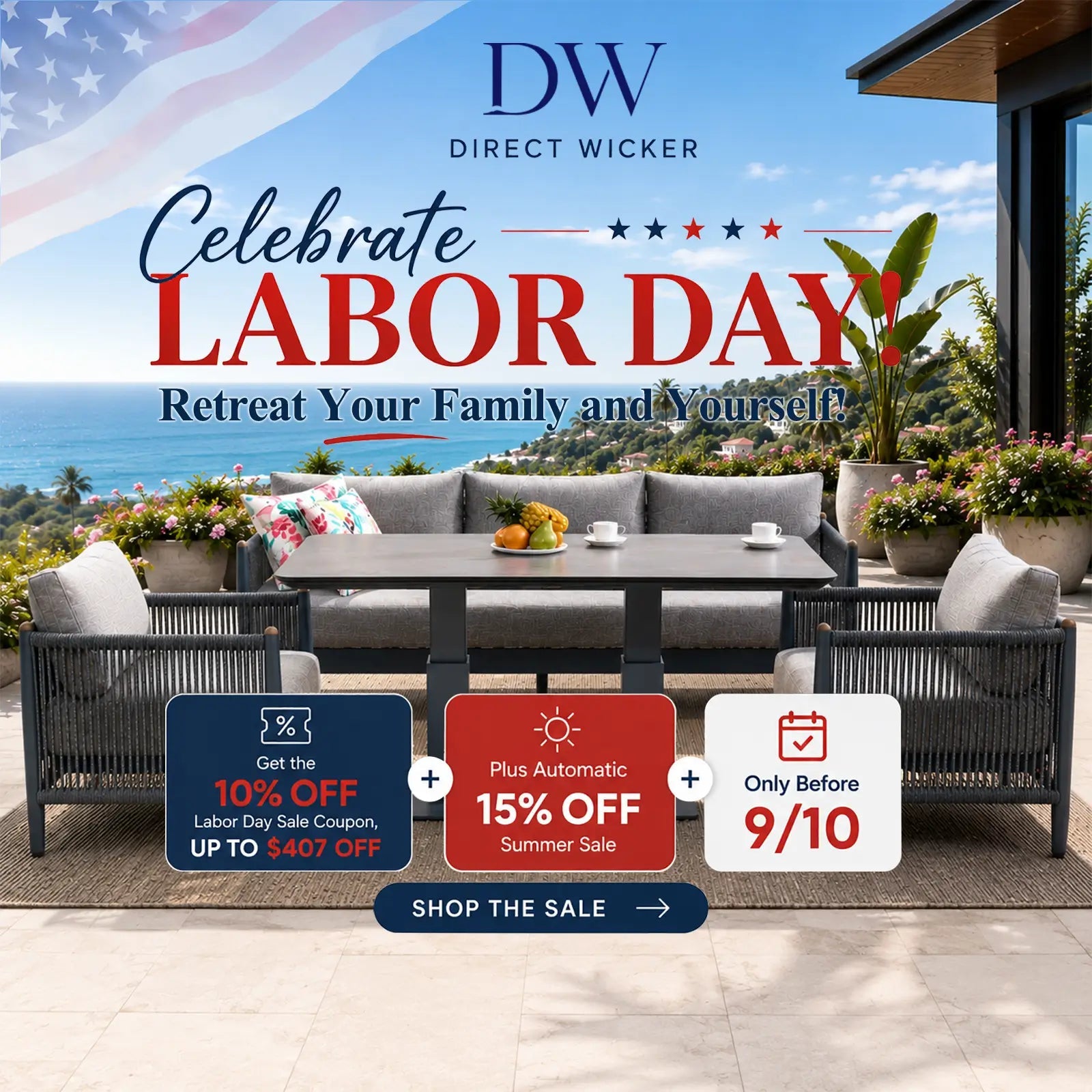 2026 Direct Wicker Labor Day Sale: Retreat Yourself with the Right Outdoor Space Elevation - Direct Wicker