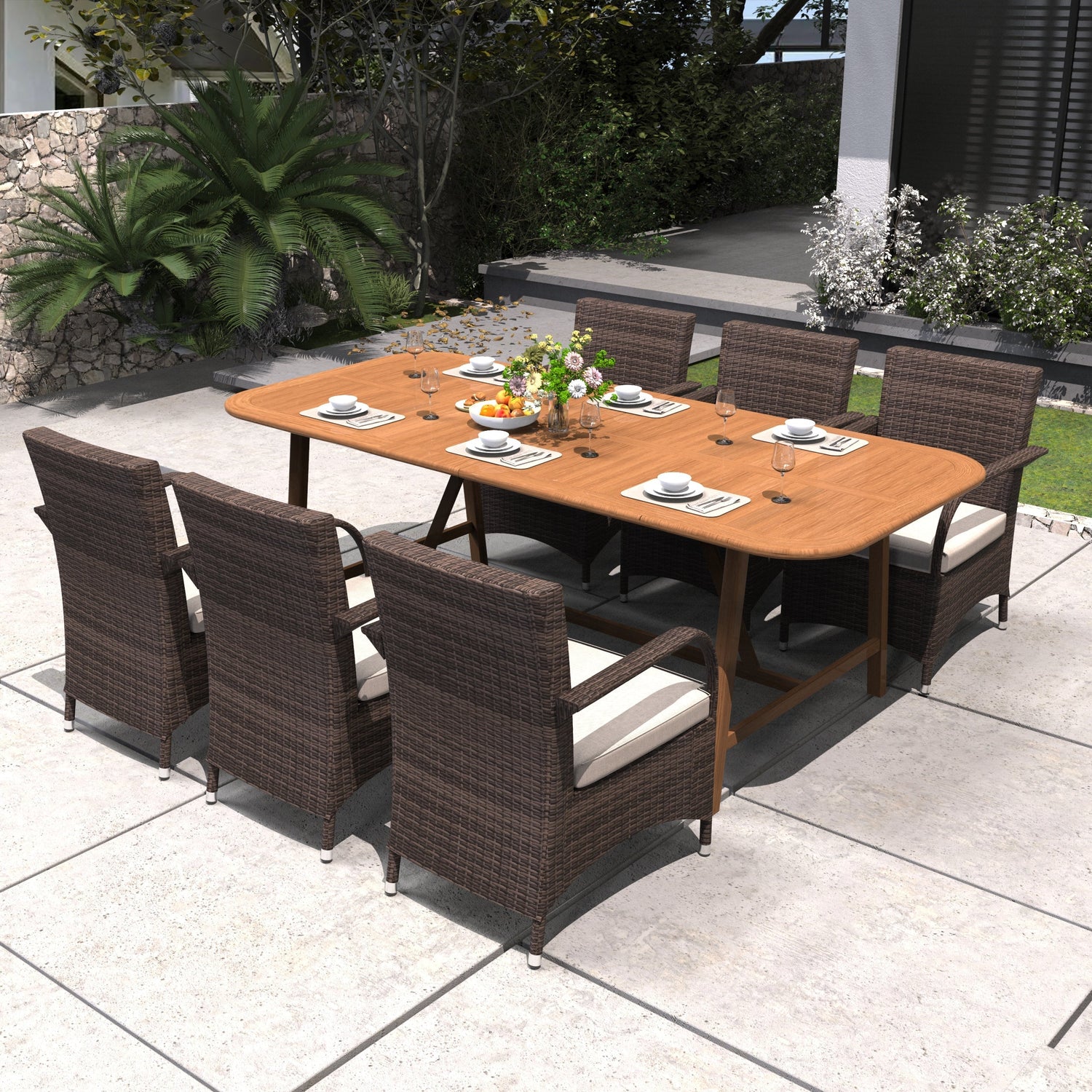 The Complete Guide to Mixing Real Wood and Wicker Outdoor Furniture - Direct Wicker