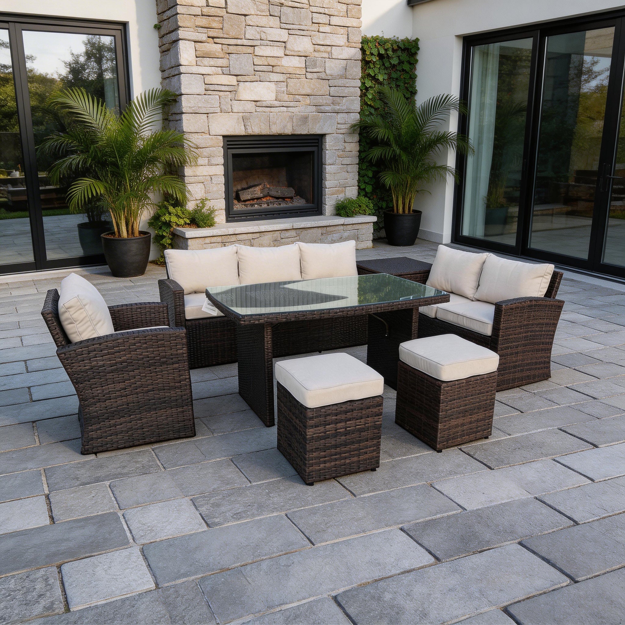 7-Piece Outdoor Corner Sofa Set (PAS-1403B)