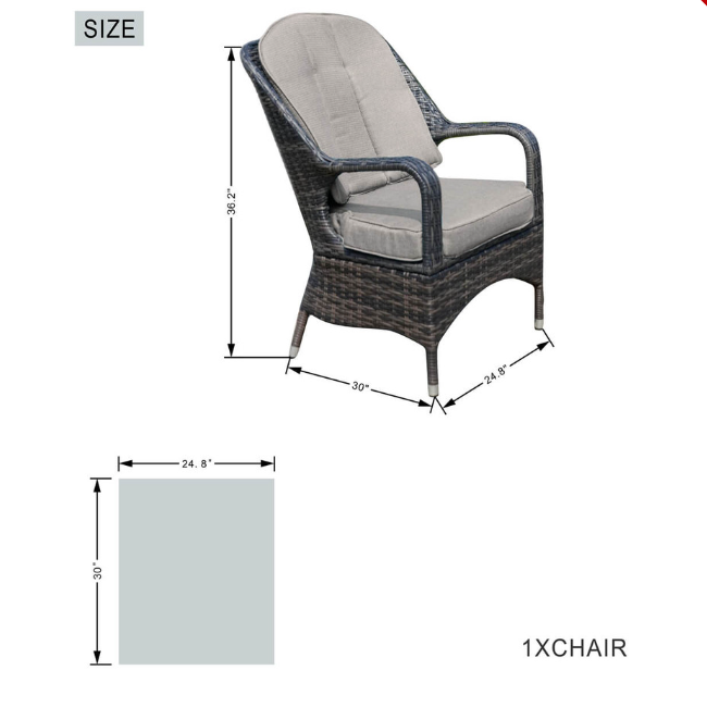 Parma Collection Replacement Cushion (PAC-009- Cushion)