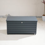175 Gallon Capacity Numa - Style Small Aluminium Storage Box (PJB - A1470 - GR - BM) - Direct Wicker