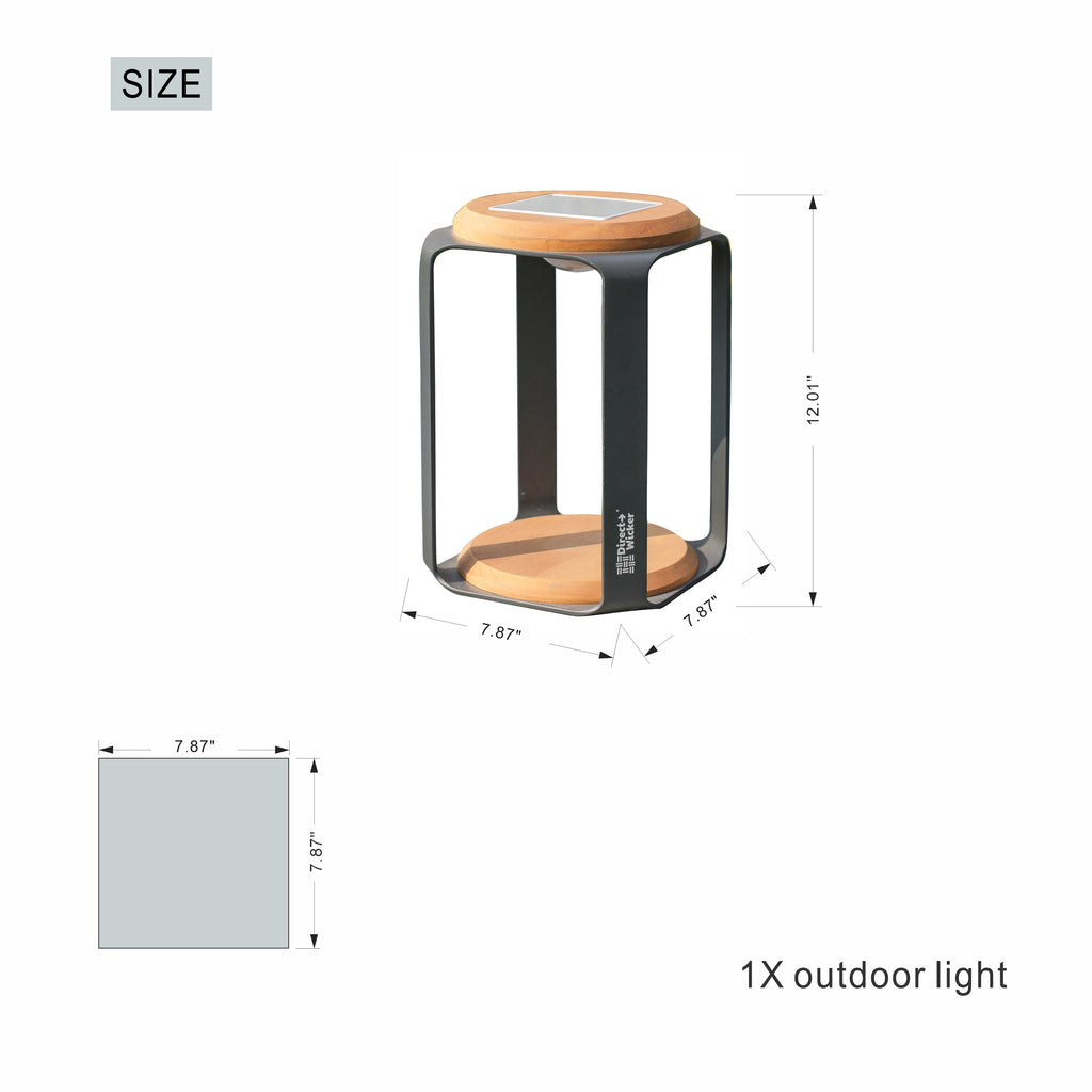 Small Solar LED Outdoor Light - 20x20x3.5cm