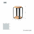 Small Solar LED Outdoor Light - 20x20x3.5cm