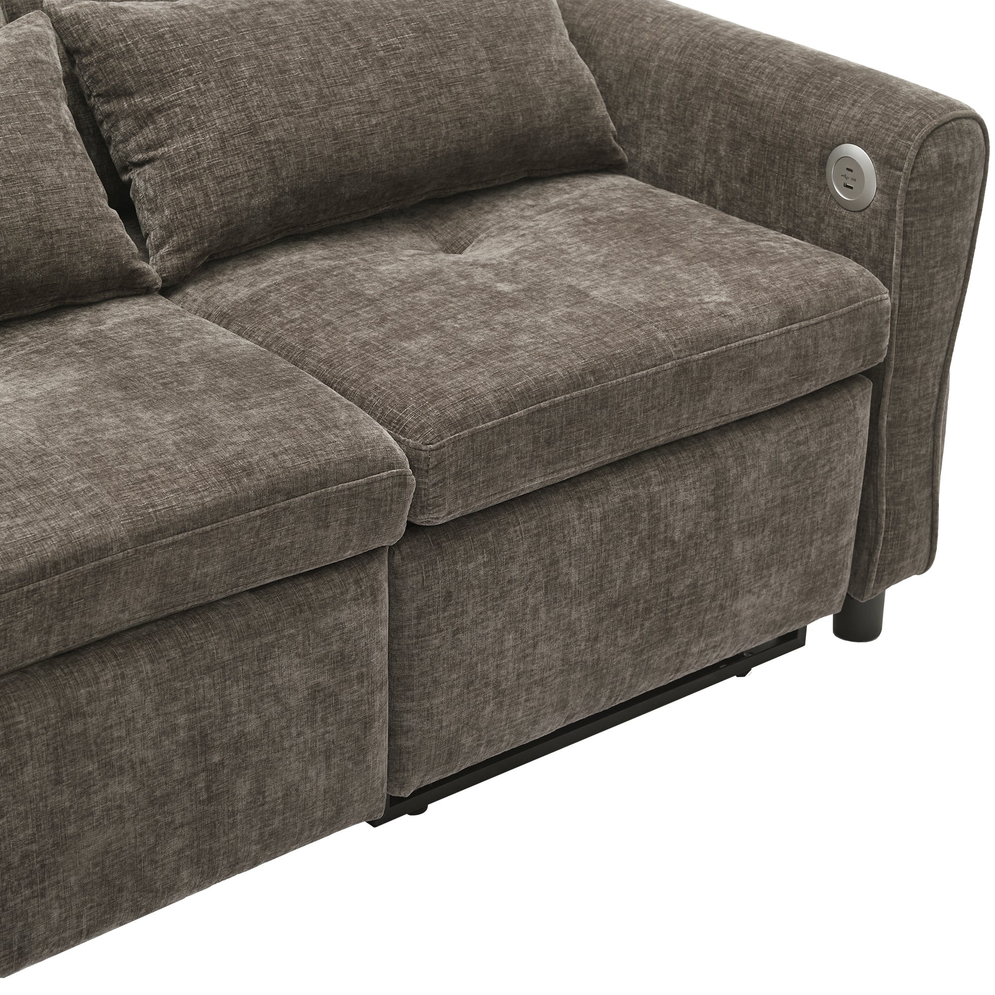 2 - in - 1 Sofa 82' Three - Seater with Sofa Bed and Reversible Recliner (N719S002010R) - Direct Wicker