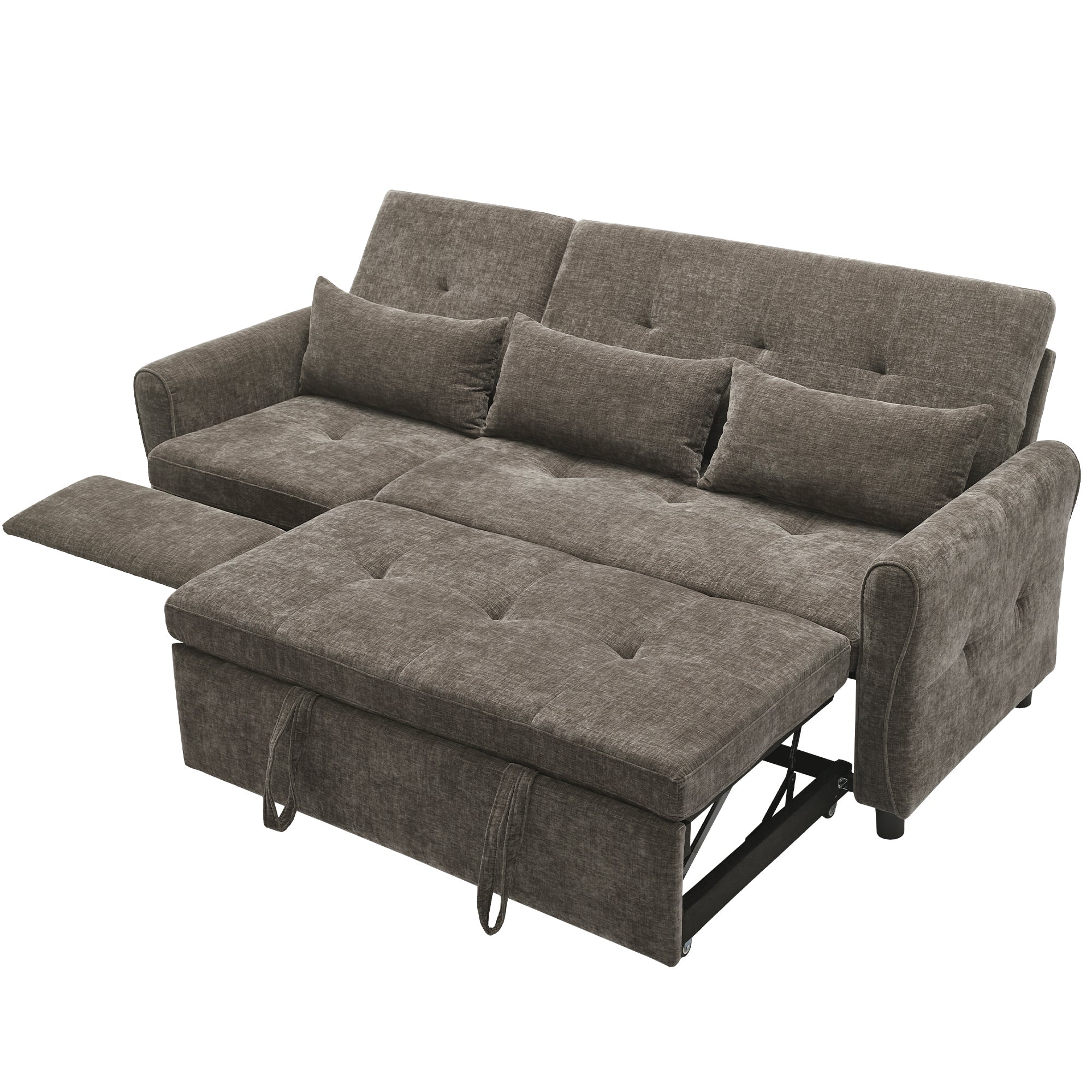 2 - in - 1 Sofa 82' Three - Seater with Sofa Bed and Reversible Recliner (N719S002010R) - Direct Wicker