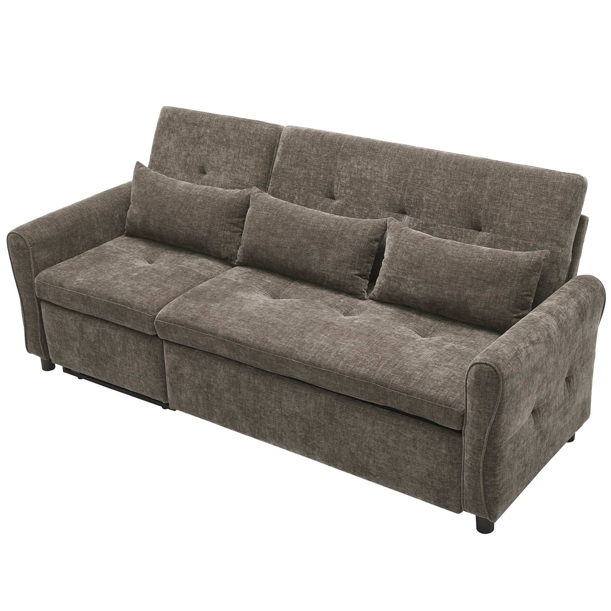 2 - in - 1 Sofa 82' Three - Seater with Sofa Bed and Reversible Recliner (N719S002010R) - Direct Wicker
