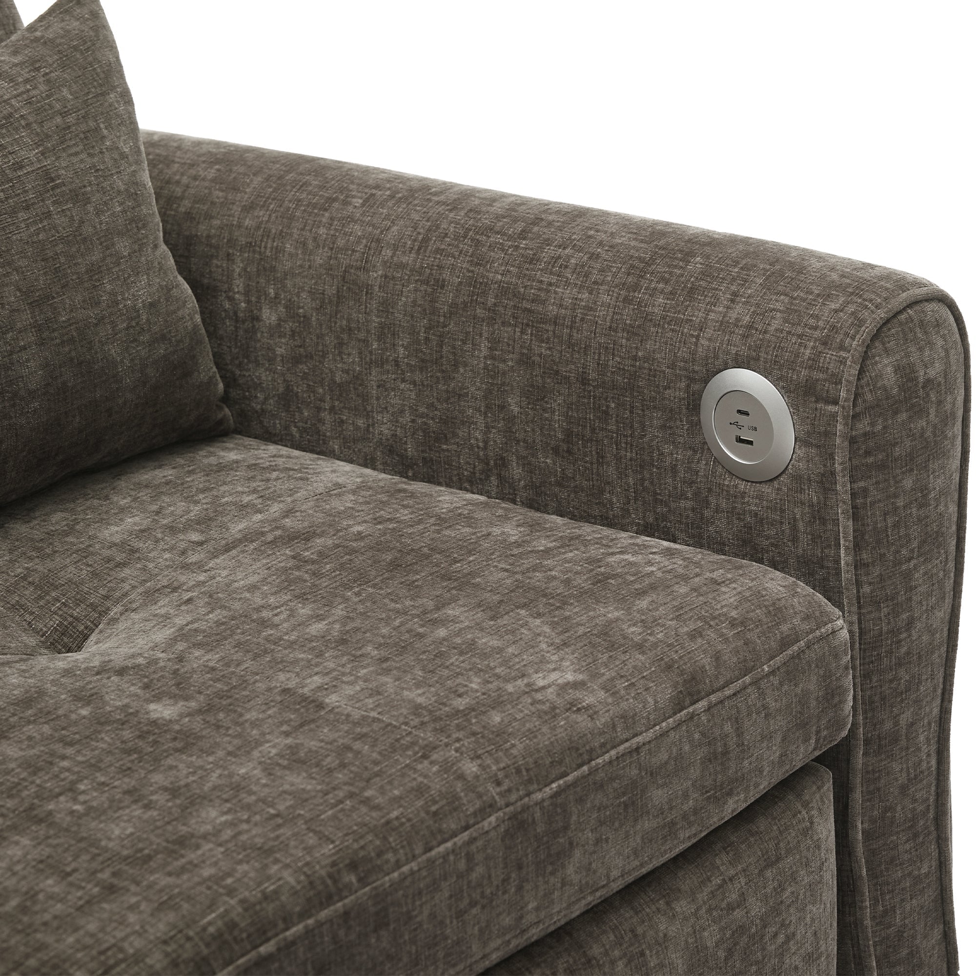 2 - in - 1 Sofa 82' Three - Seater with Sofa Bed and Reversible Recliner (N719S002010R) - Direct Wicker