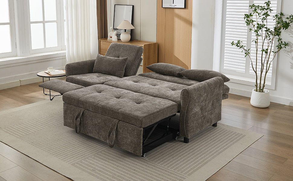 2 - in - 1 Sofa 82' Three - Seater with Sofa Bed and Reversible Recliner (N719S002010R) - Direct Wicker