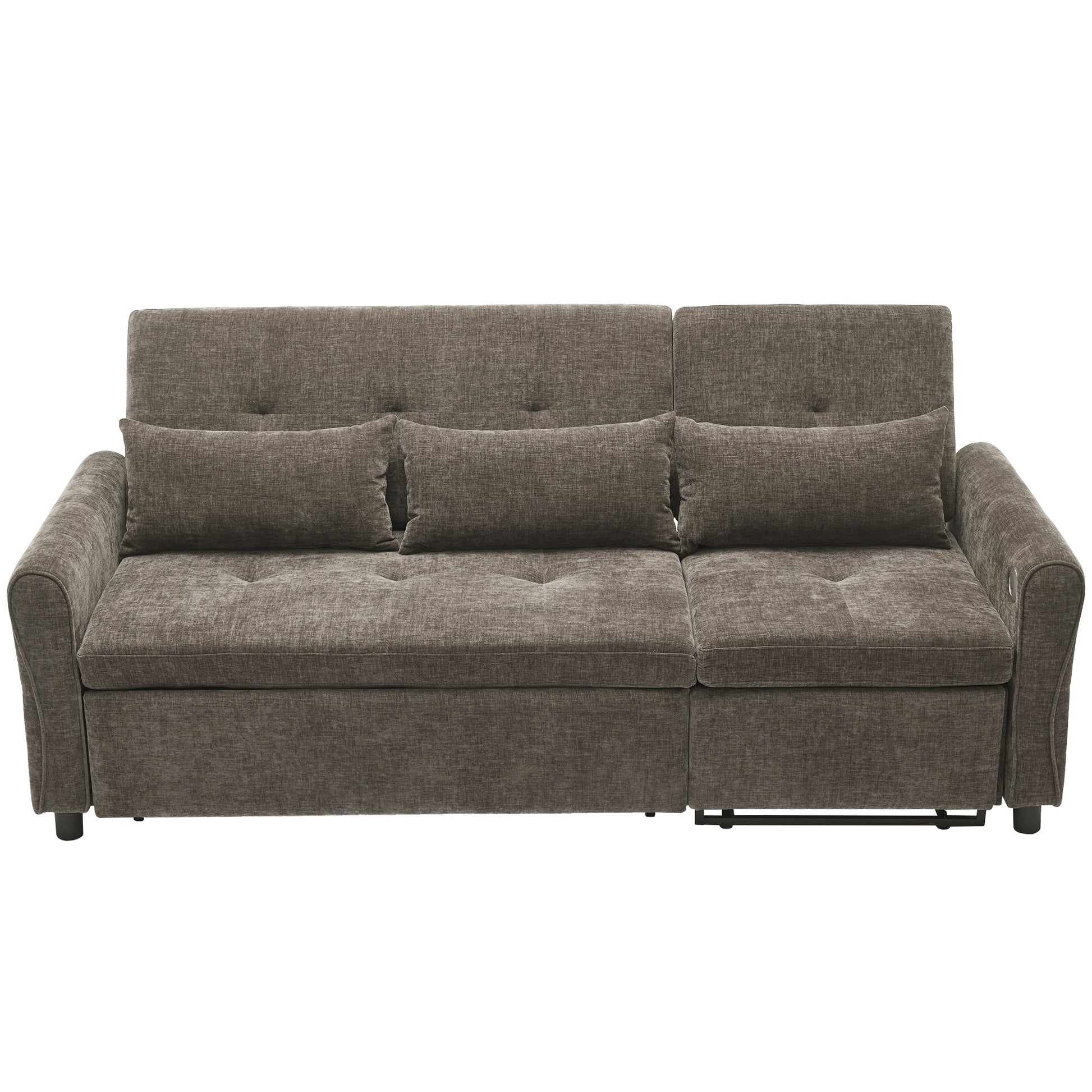 2 - in - 1 Sofa 82' Three - Seater with Sofa Bed and Reversible Recliner (N719S002010R) - Direct Wicker