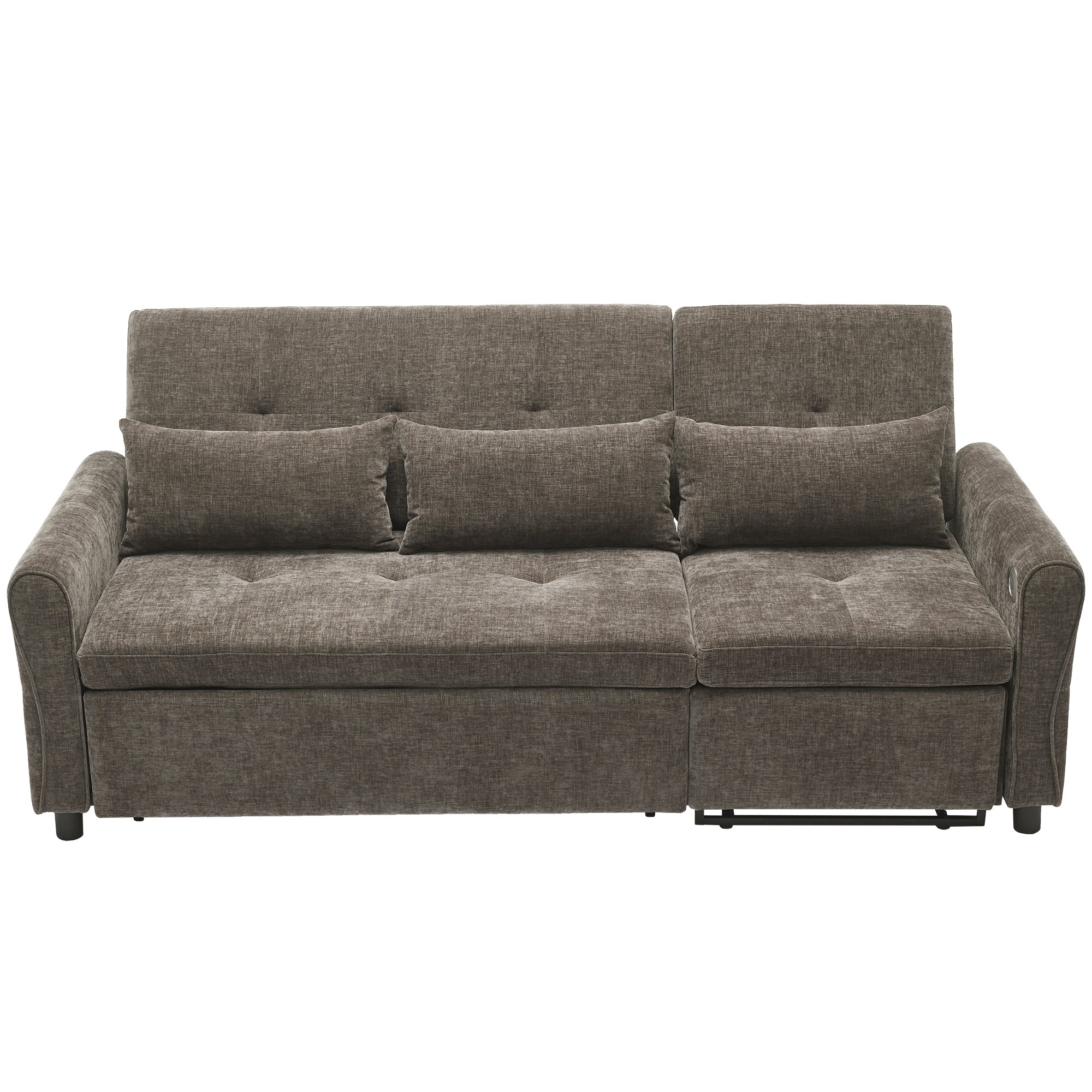 2 - in - 1 Sofa 82' Three - Seater with Sofa Bed and Reversible Recliner (N719S002010R) - Direct Wicker