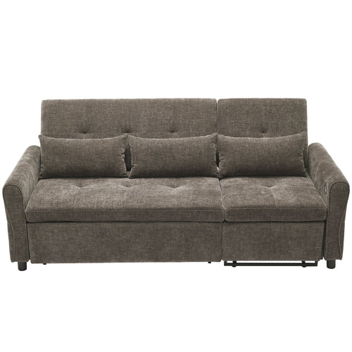 2 - in - 1 Sofa 82' Three - Seater with Sofa Bed and Reversible Recliner (N719S002010R) - Direct Wicker