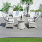 2 - Person Round Bistro Table 21"Dx23"H (Model PAD - 1708 - Table) - Direct Wicker