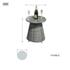 2 - Person Round Bistro Table 21"Dx23"H (Model PAD - 1708 - Table) - Direct Wicker