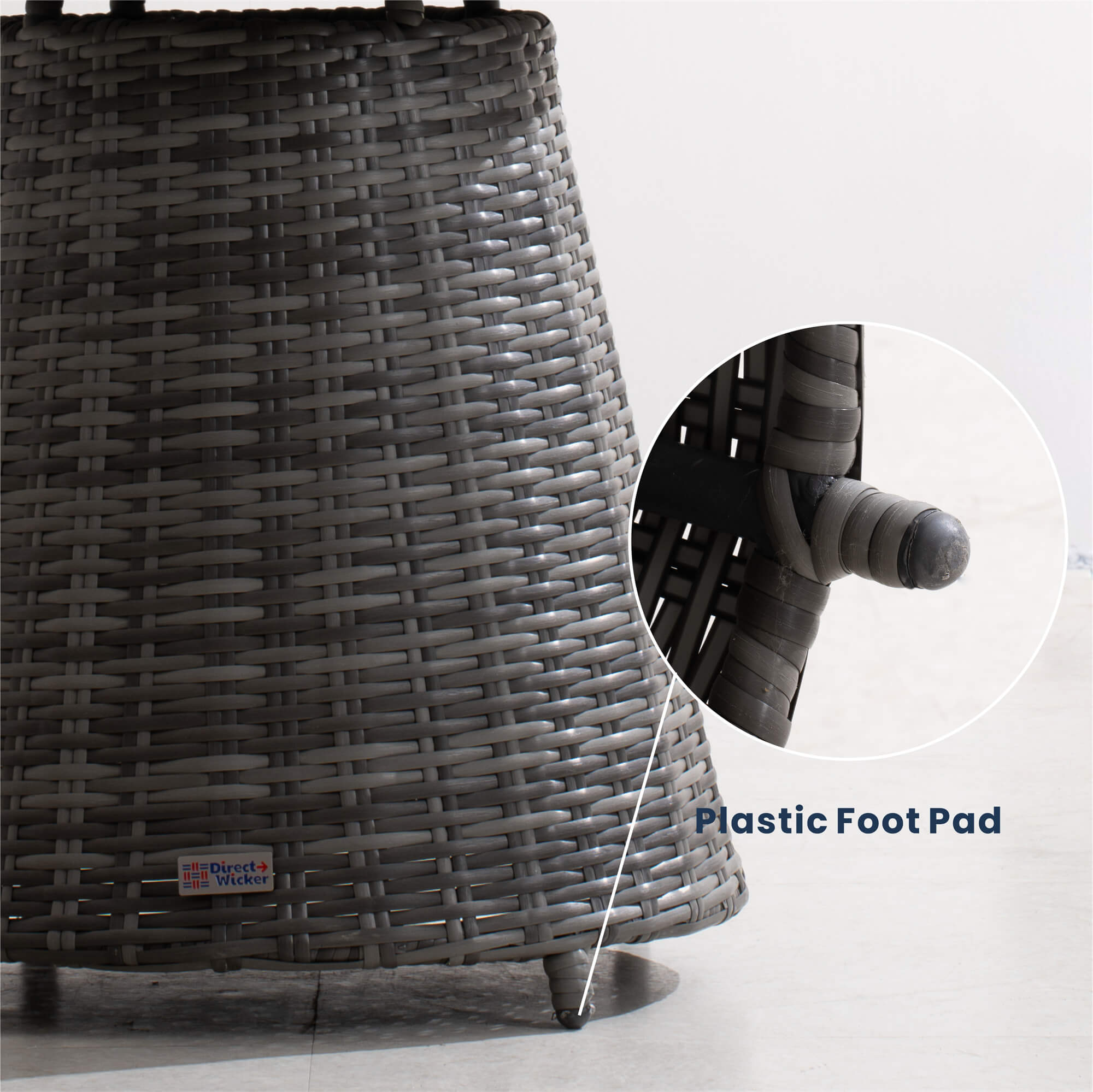 2 - Person Round Bistro Table 21"Dx23"H (Model PAD - 1708 - Table) - Direct Wicker