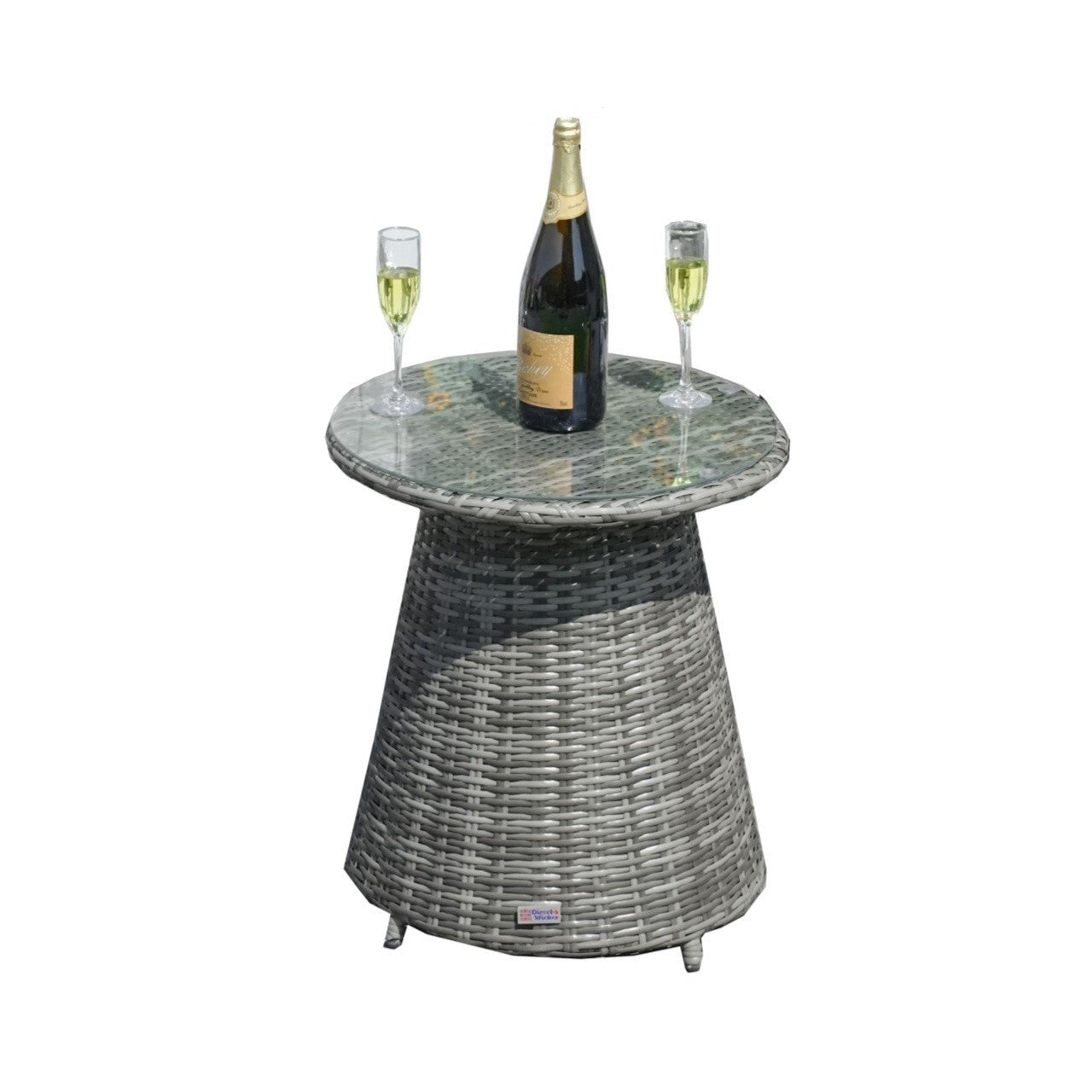 2 - Person Round Bistro Table 21"Dx23"H (Model PAD - 1708 - Table) - Direct Wicker