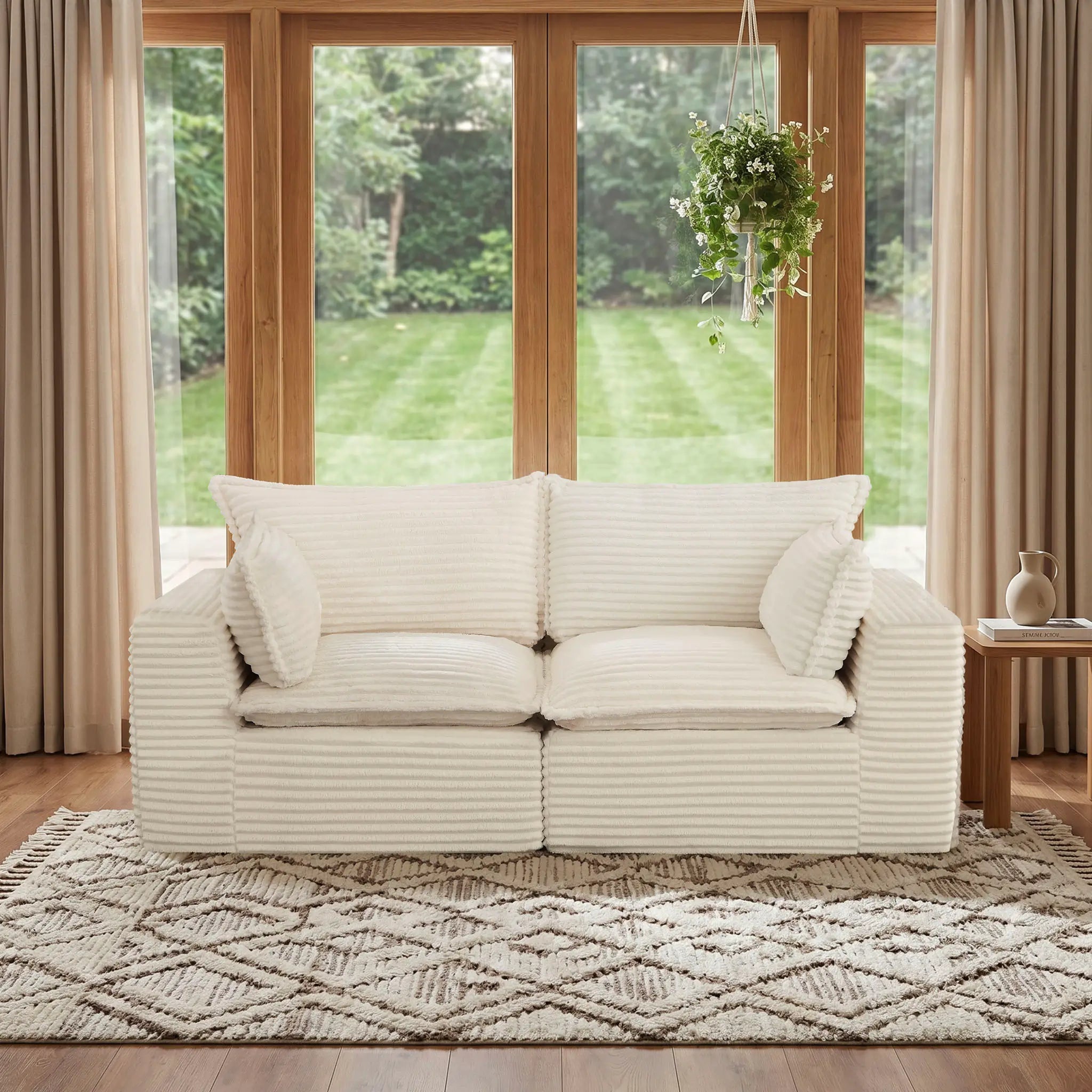 2 Pieces 2 - Seat Modular Sectional Sofa (PAS - 2637 - LS+RS) - Direct Wicker