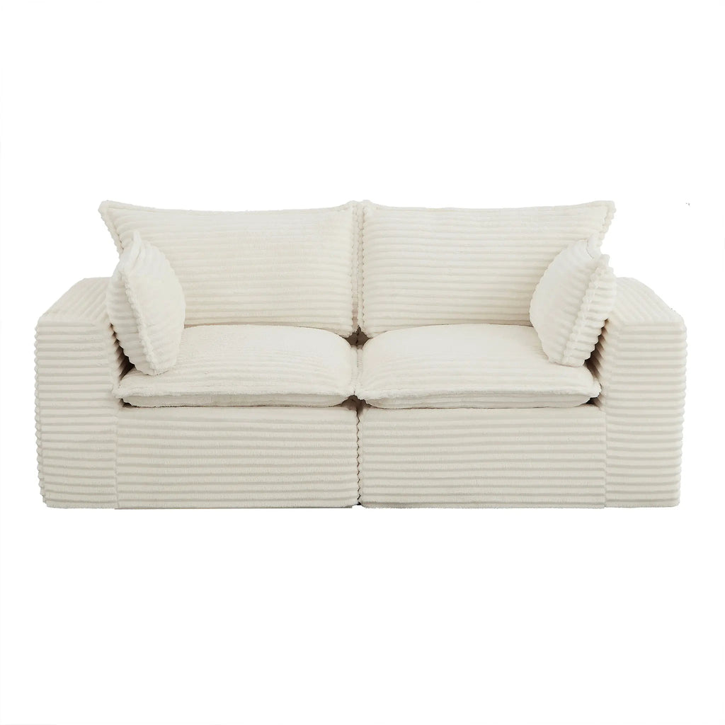 2 Pieces 2 - Seat Modular Sectional Sofa (PAS - 2637 - LS+RS) - Direct Wicker