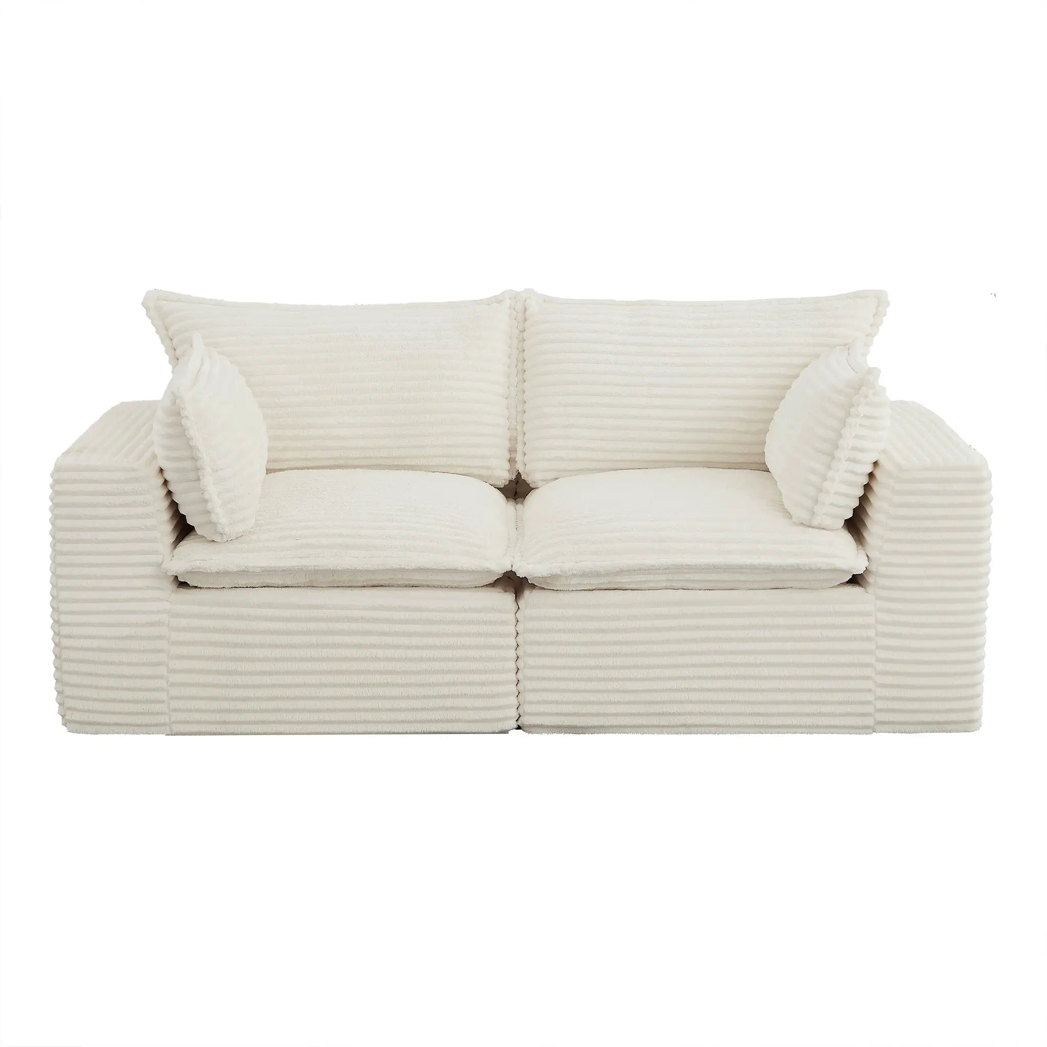 2 Pieces 2 - Seat Modular Sectional Sofa (PAS - 2637 - LS+RS) - Direct Wicker