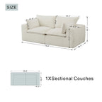 2 Pieces 2 - Seat Modular Sectional Sofa (PAS - 2637 - LS+RS) - Direct Wicker
