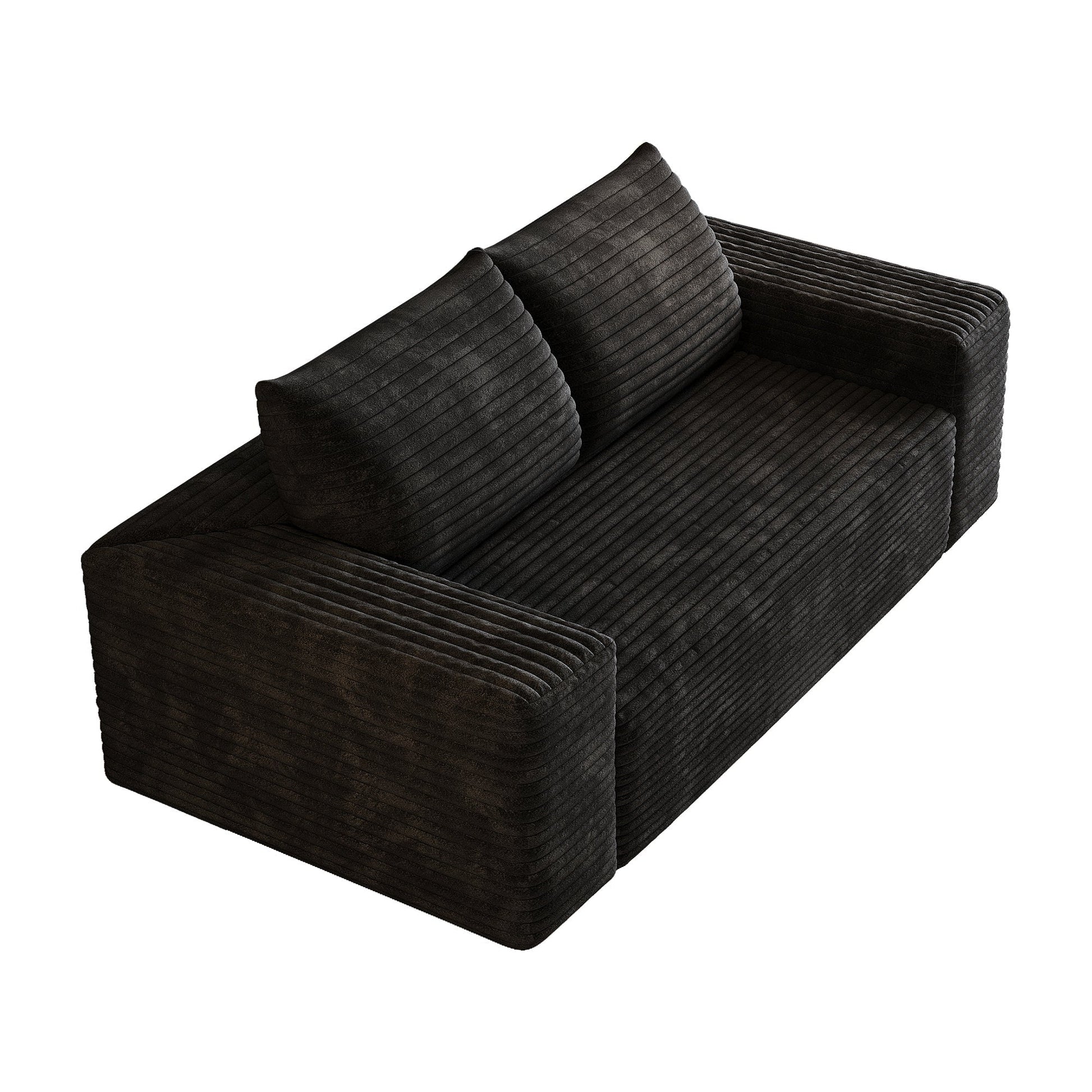 2 - Seat Sofa,Corduroy Fabric,Deep Seat Couches,Comfy Loveseat Sofa (W2824P321227) - Direct Wicker