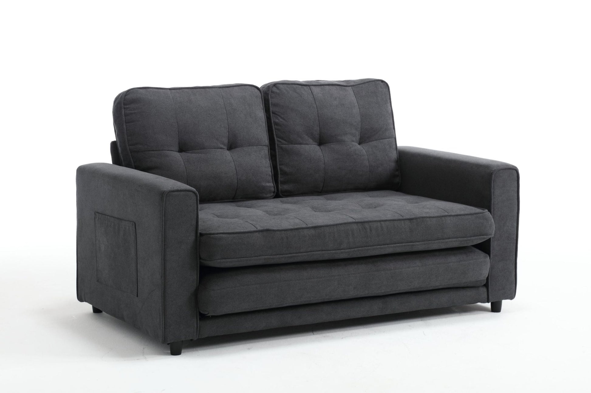 3 Fold Sofa, Convertible Futon Couch sleeper sofabed, Space saving loveseat (W1628118503) - Direct Wicker