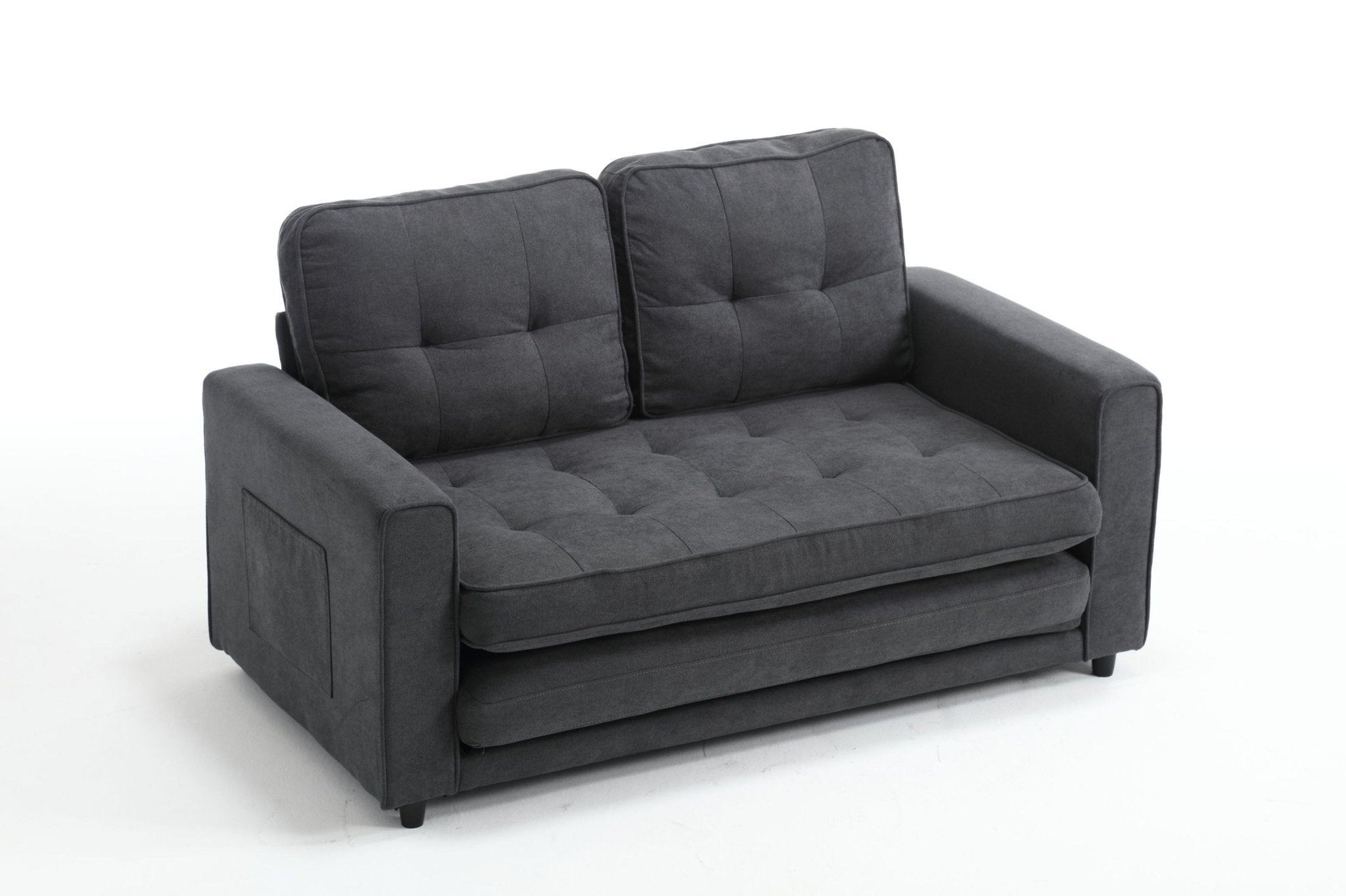 3 Fold Sofa, Convertible Futon Couch sleeper sofabed, Space saving loveseat (W1628118503) - Direct Wicker