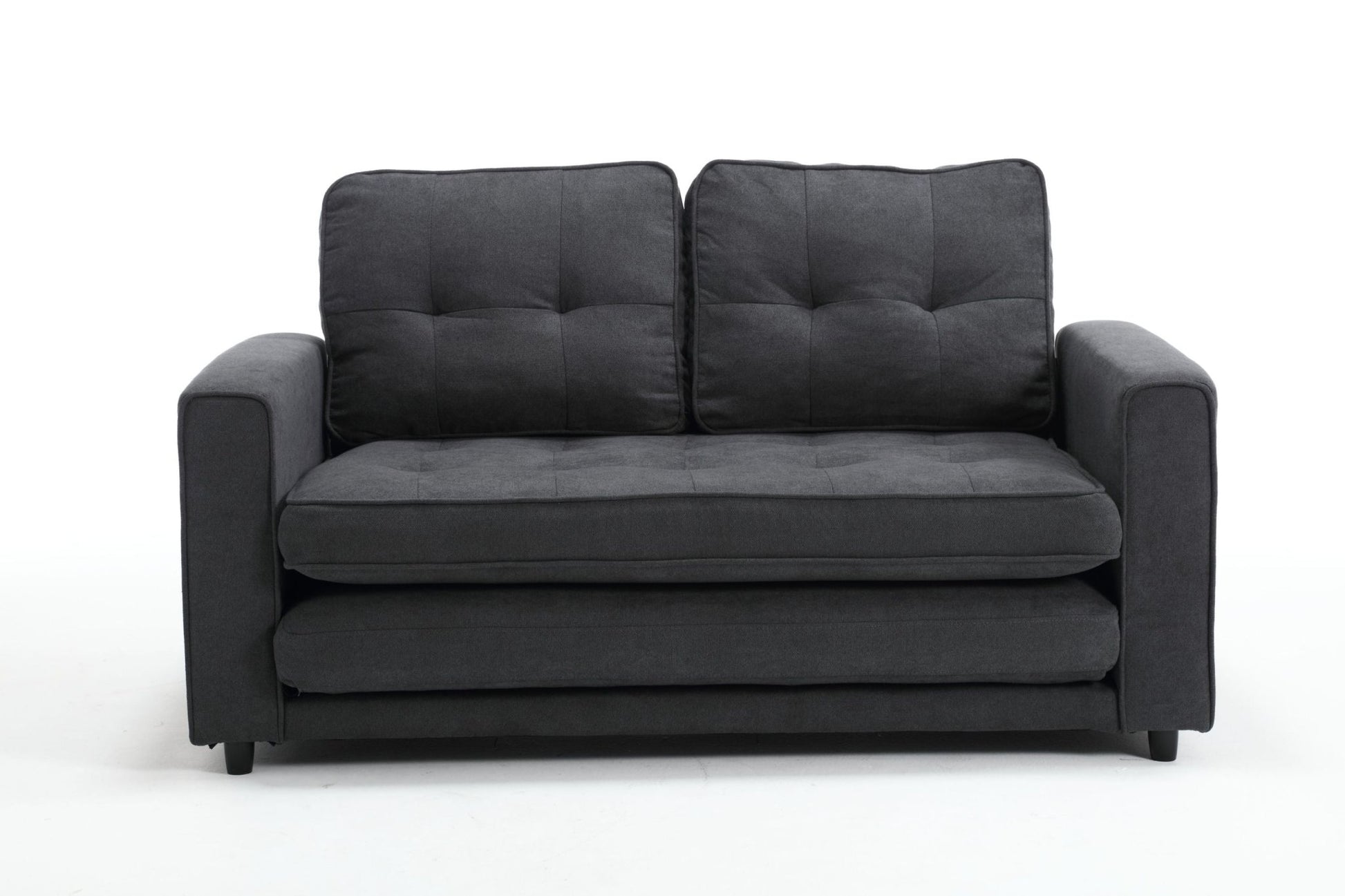 3 Fold Sofa, Convertible Futon Couch sleeper sofabed, Space saving loveseat (W1628118503) - Direct Wicker