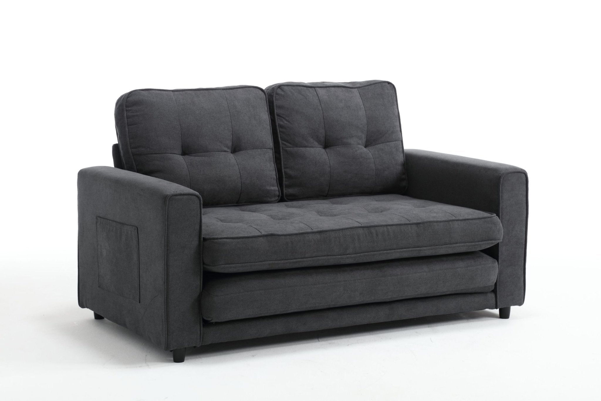 3 Fold Sofa, Convertible Futon Couch sleeper sofabed, Space saving loveseat (W1628118503) - Direct Wicker