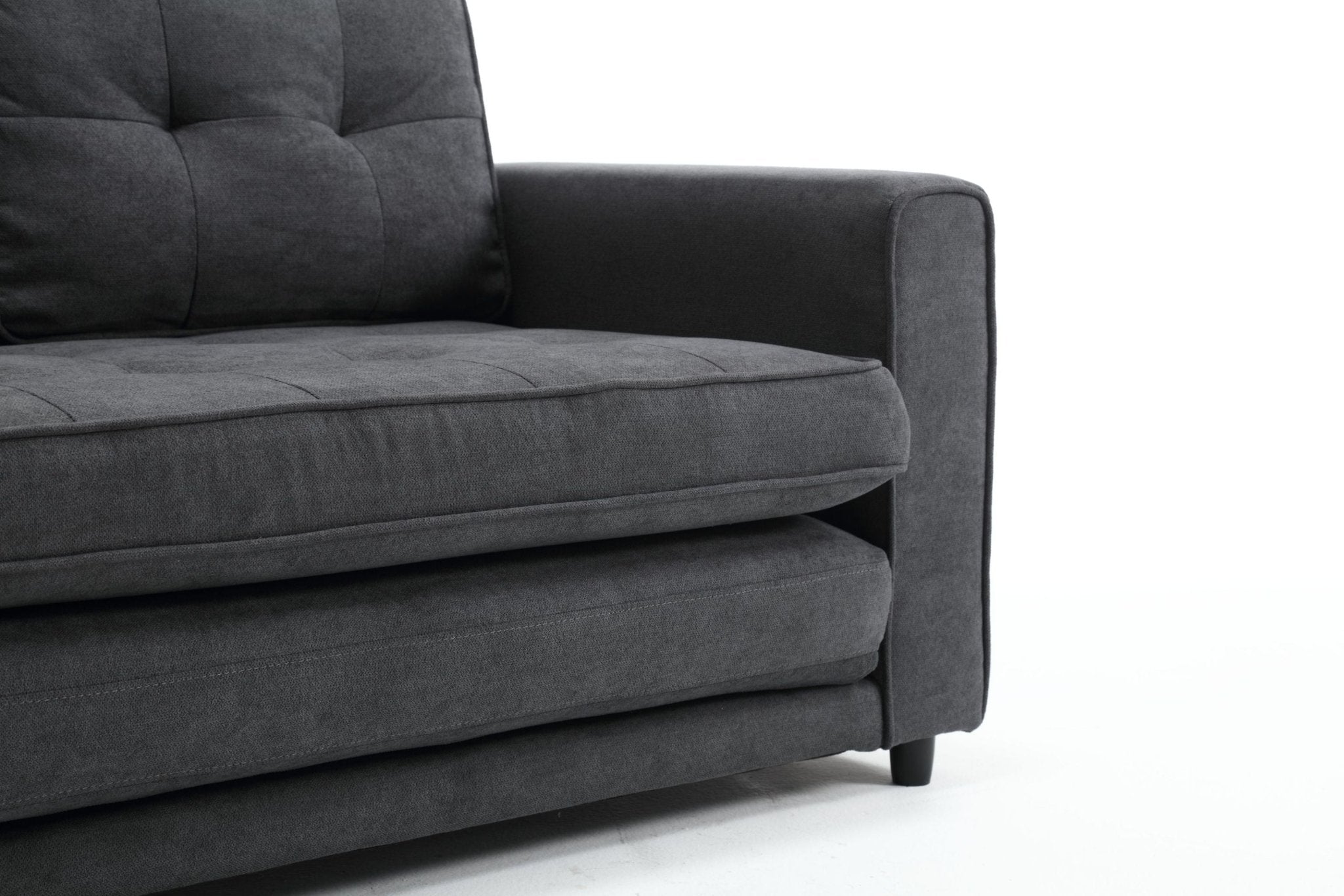 3 Fold Sofa, Convertible Futon Couch sleeper sofabed, Space saving loveseat (W1628118503) - Direct Wicker