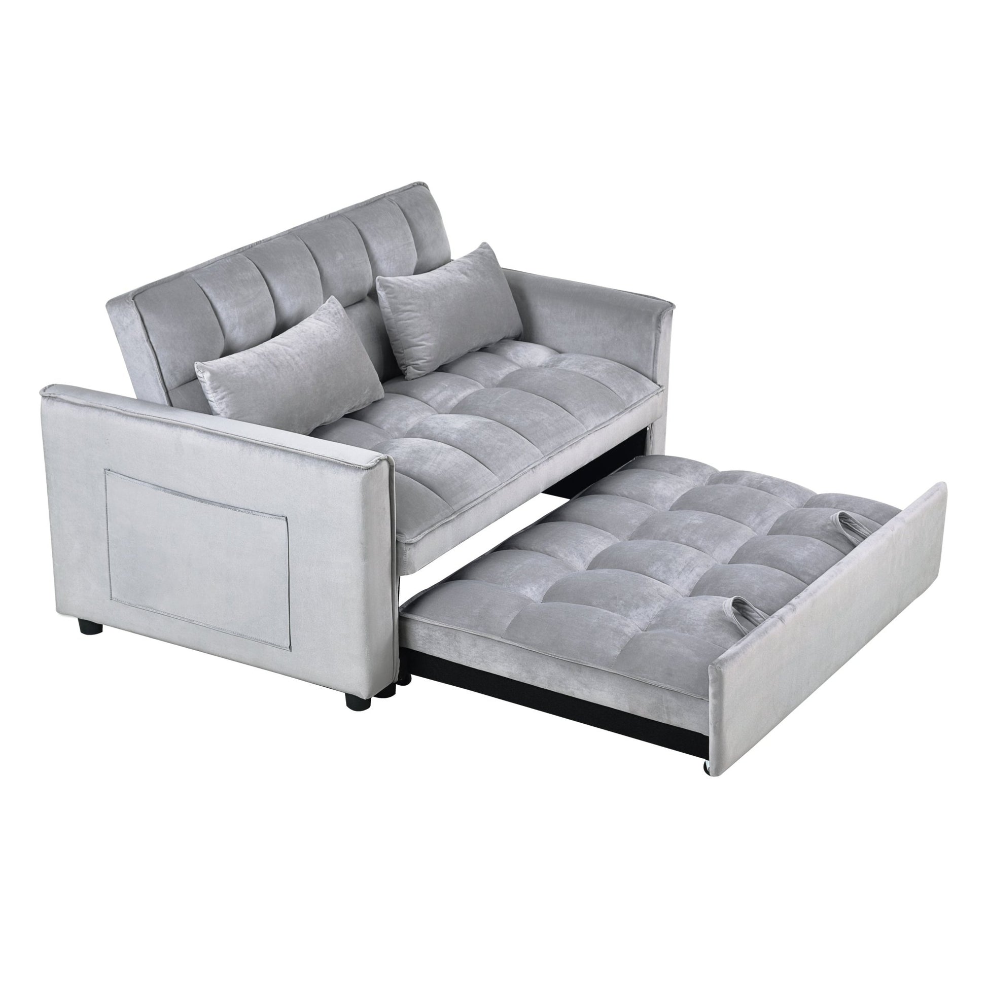 3 in 1 Convertible Sleeper Sofa Bed, Modern Pull Out Couch Bed (W2121P179225) - Direct Wicker