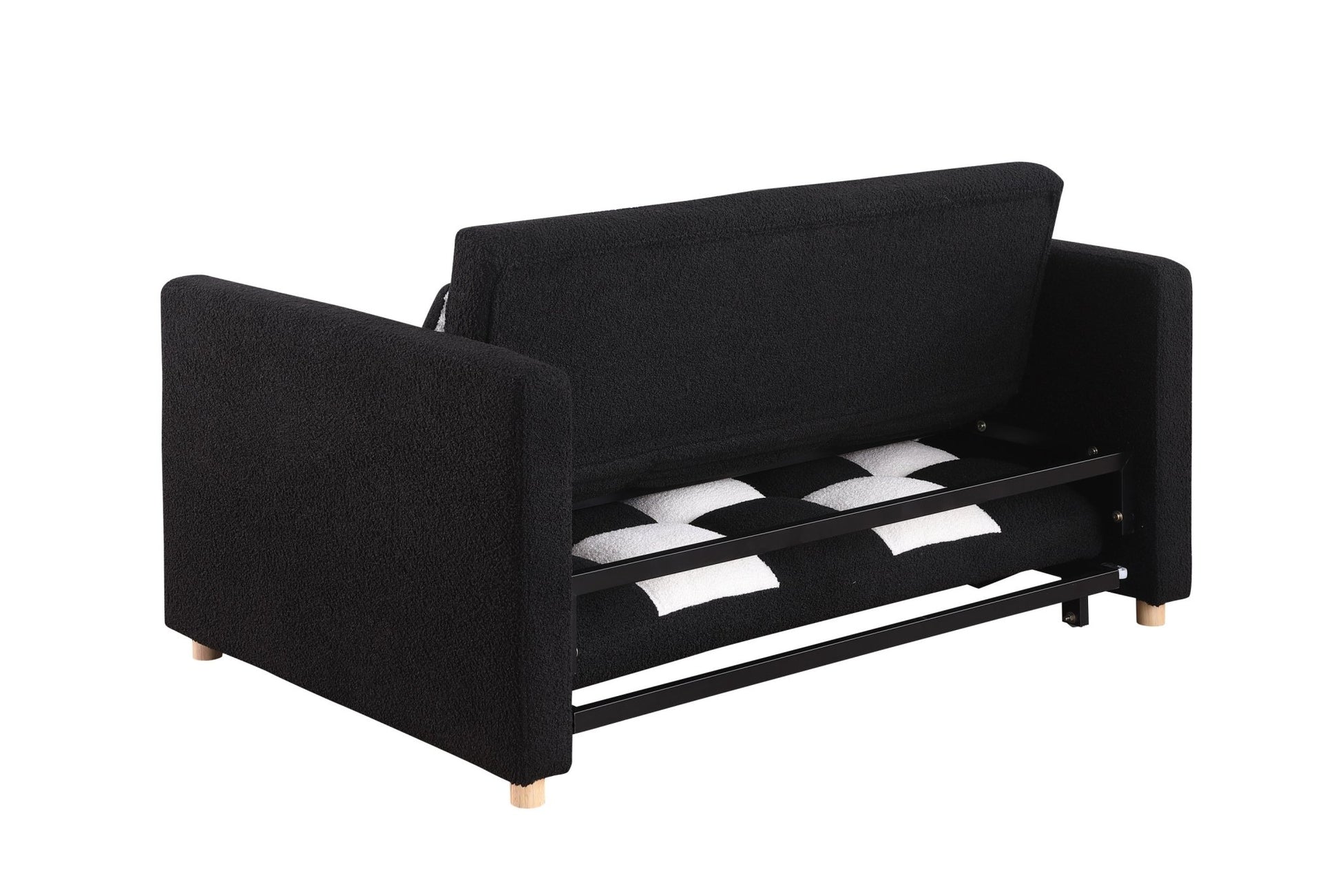 3 in 1 Sleeper Sofa Couch Bed, Small Teddy Convertible Loveseat Futon Sofa (W1420111777) - Direct Wicker