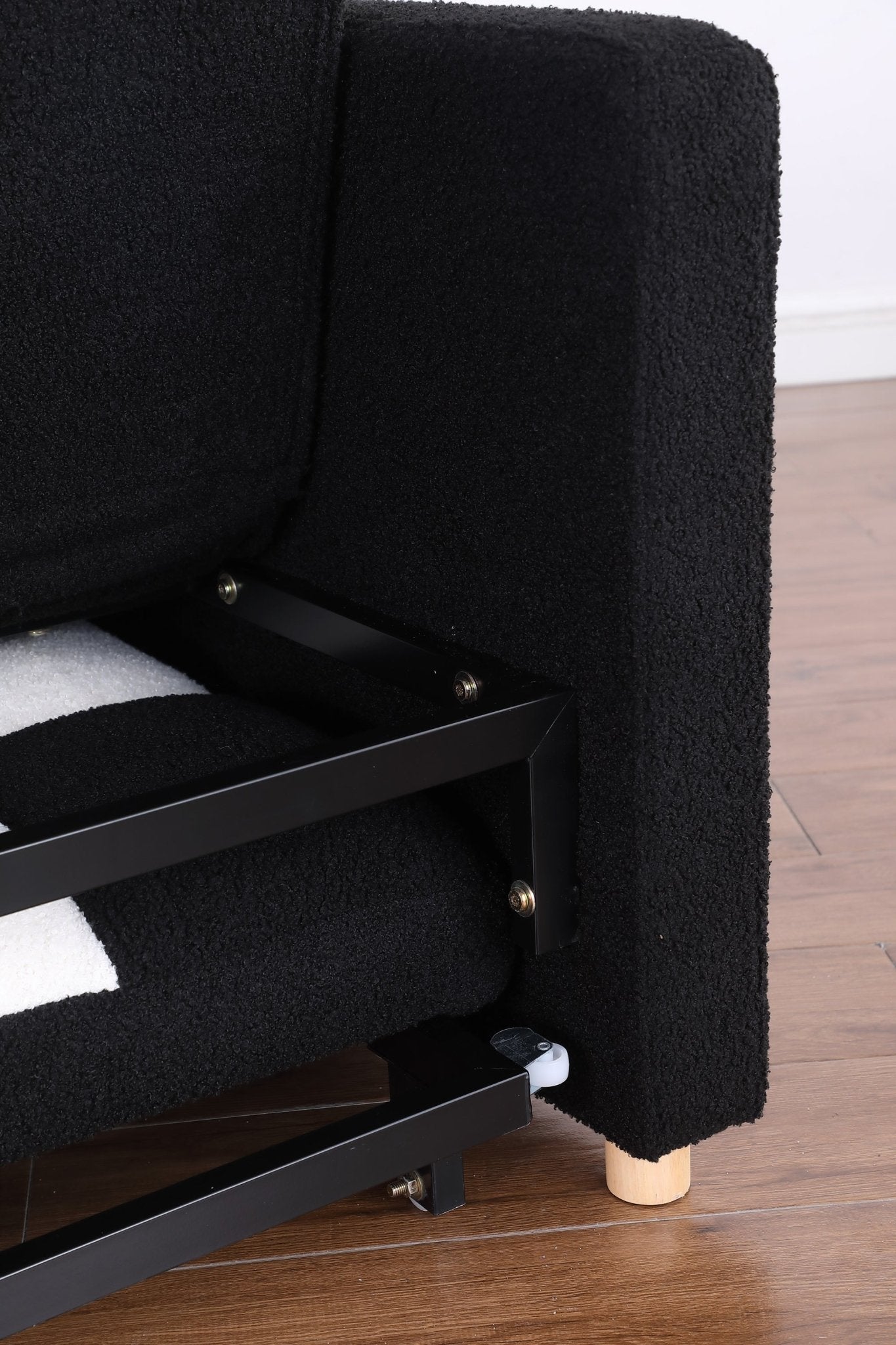 3 in 1 Sleeper Sofa Couch Bed, Small Teddy Convertible Loveseat Futon Sofa (W1420111777) - Direct Wicker