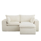 3 Pieces 2 - Seat Modular Sectional Sofa (PAS - 2637 - LS+RS+FT) - Direct Wicker