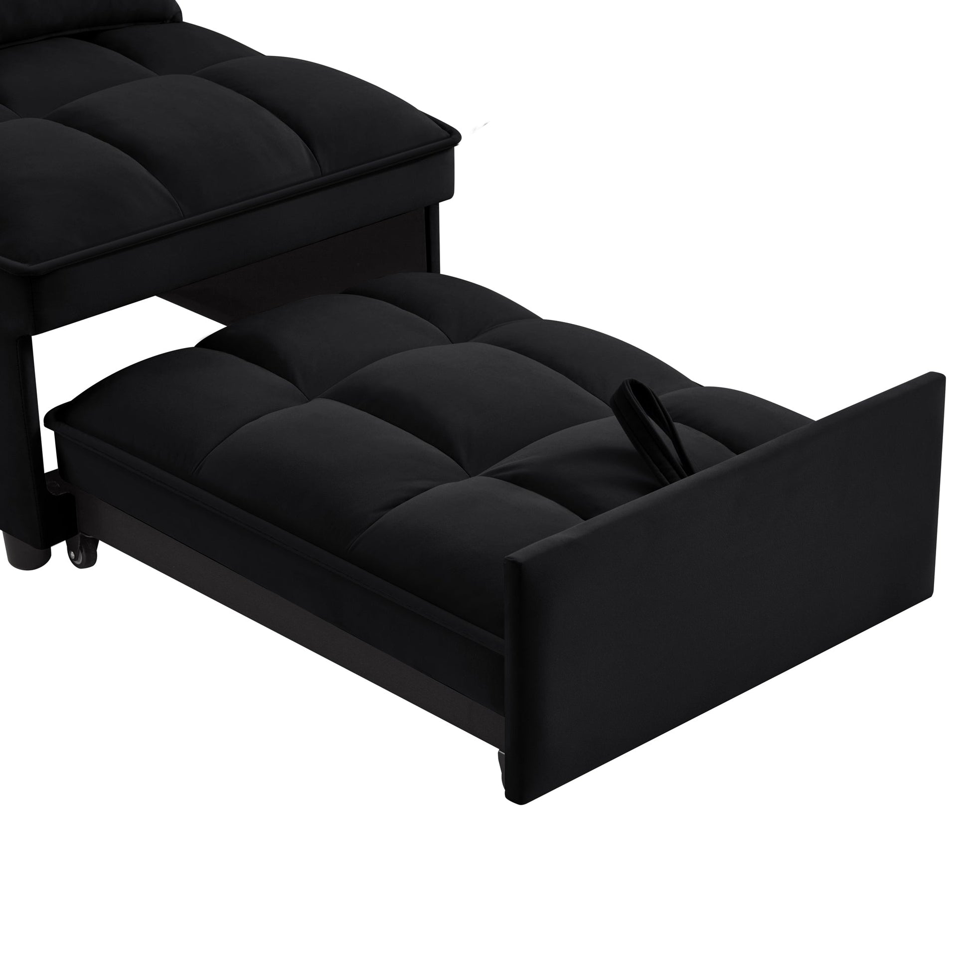 4 in1 Multi - Function Single Sofa Bed with Storage Pockets (W2186P163736) - Direct Wicker