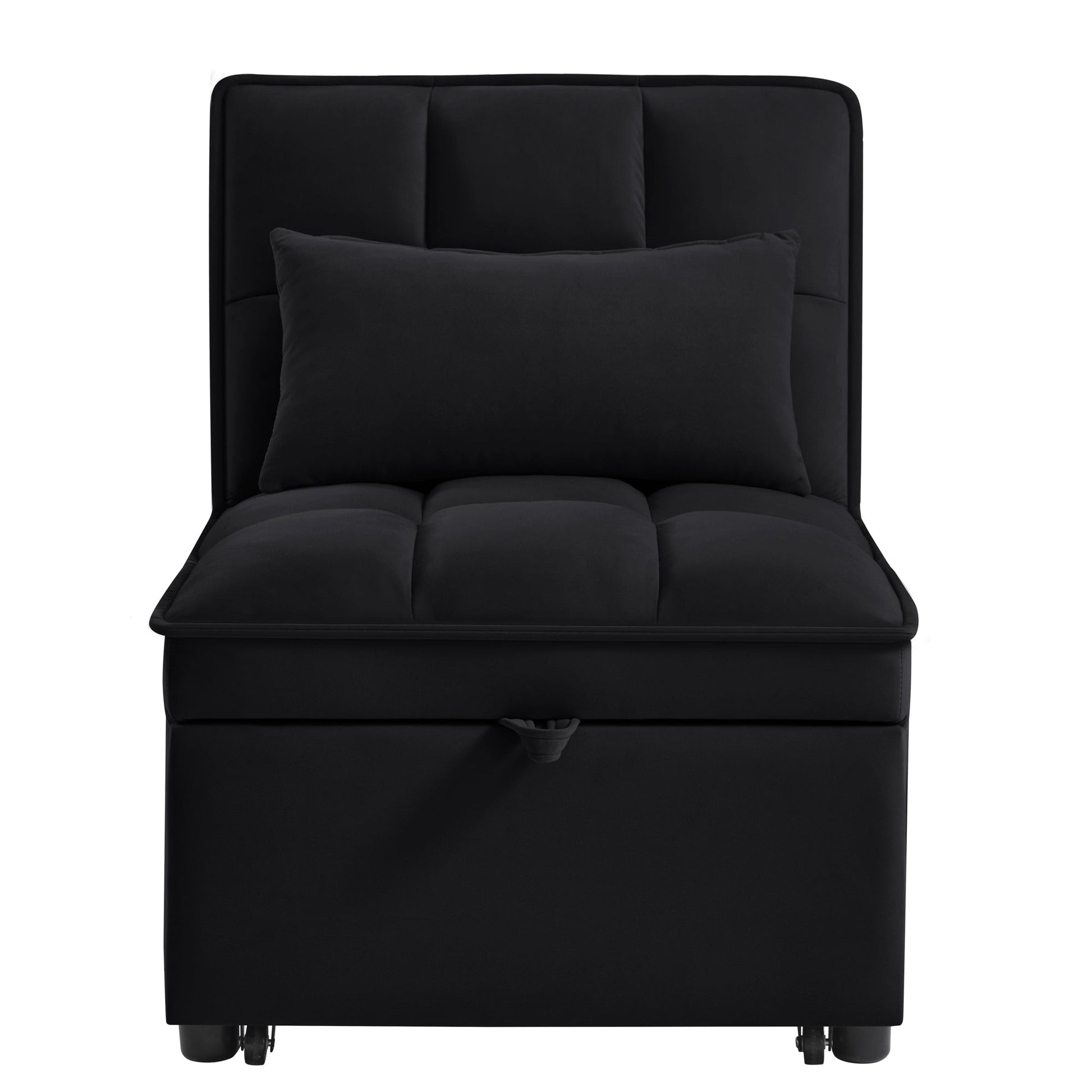 4 in1 Multi - Function Single Sofa Bed with Storage Pockets (W2186P163736) - Direct Wicker