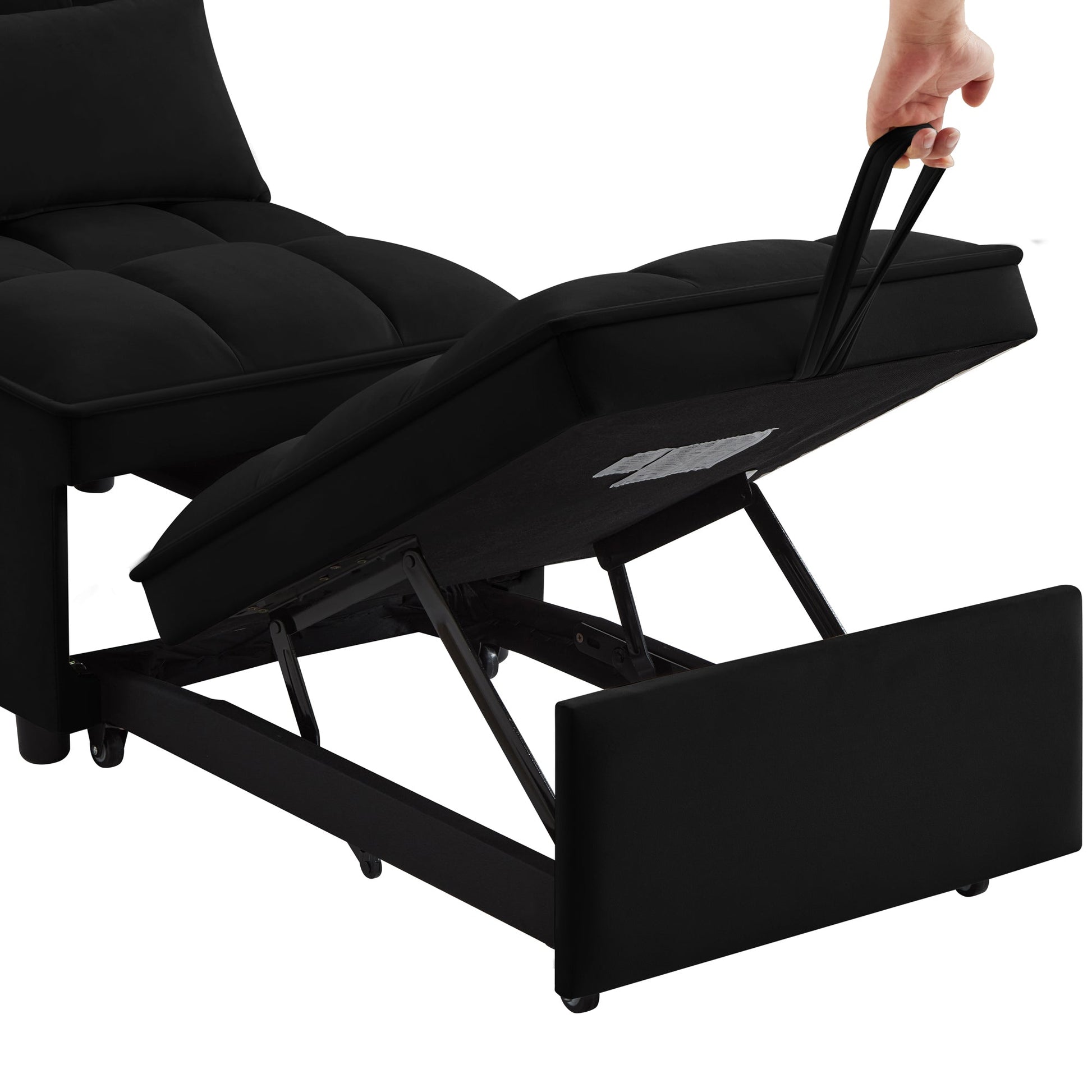4 in1 Multi - Function Single Sofa Bed with Storage Pockets (W2186P163736) - Direct Wicker