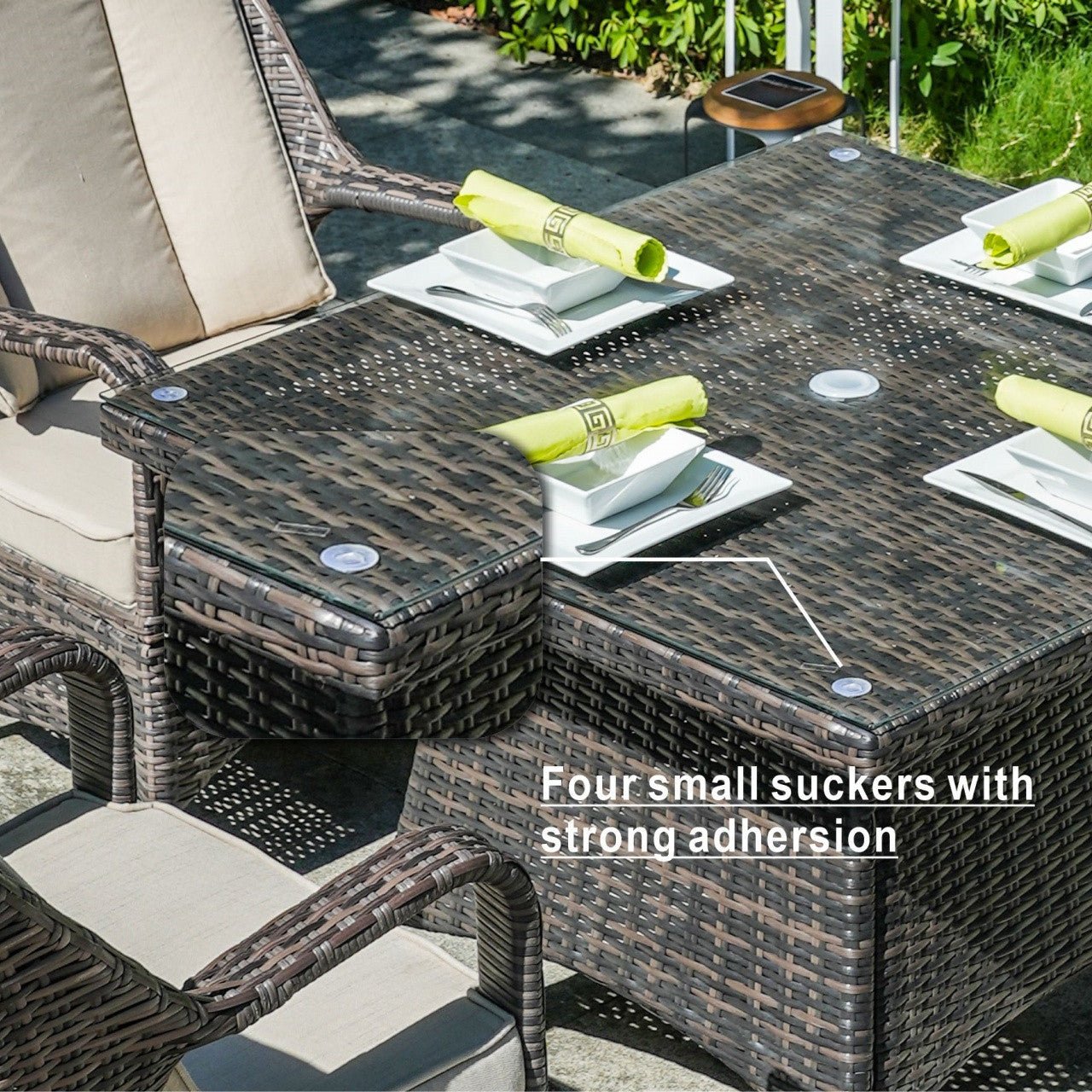 4 - Seat Cube Outdoor Dining Table (PAD - 1710 - Table) - Direct Wicker