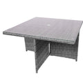 4 - Seat Cube Outdoor Dining Table (PAD - 3233B - Table) - Direct Wicker