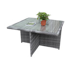 4 - Seat Cube Outdoor Dining Table (PAD - 3233B - Table) - Direct Wicker