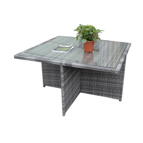 4 - Seat Cube Outdoor Dining Table (PAD - 3233B - Table) - Direct Wicker