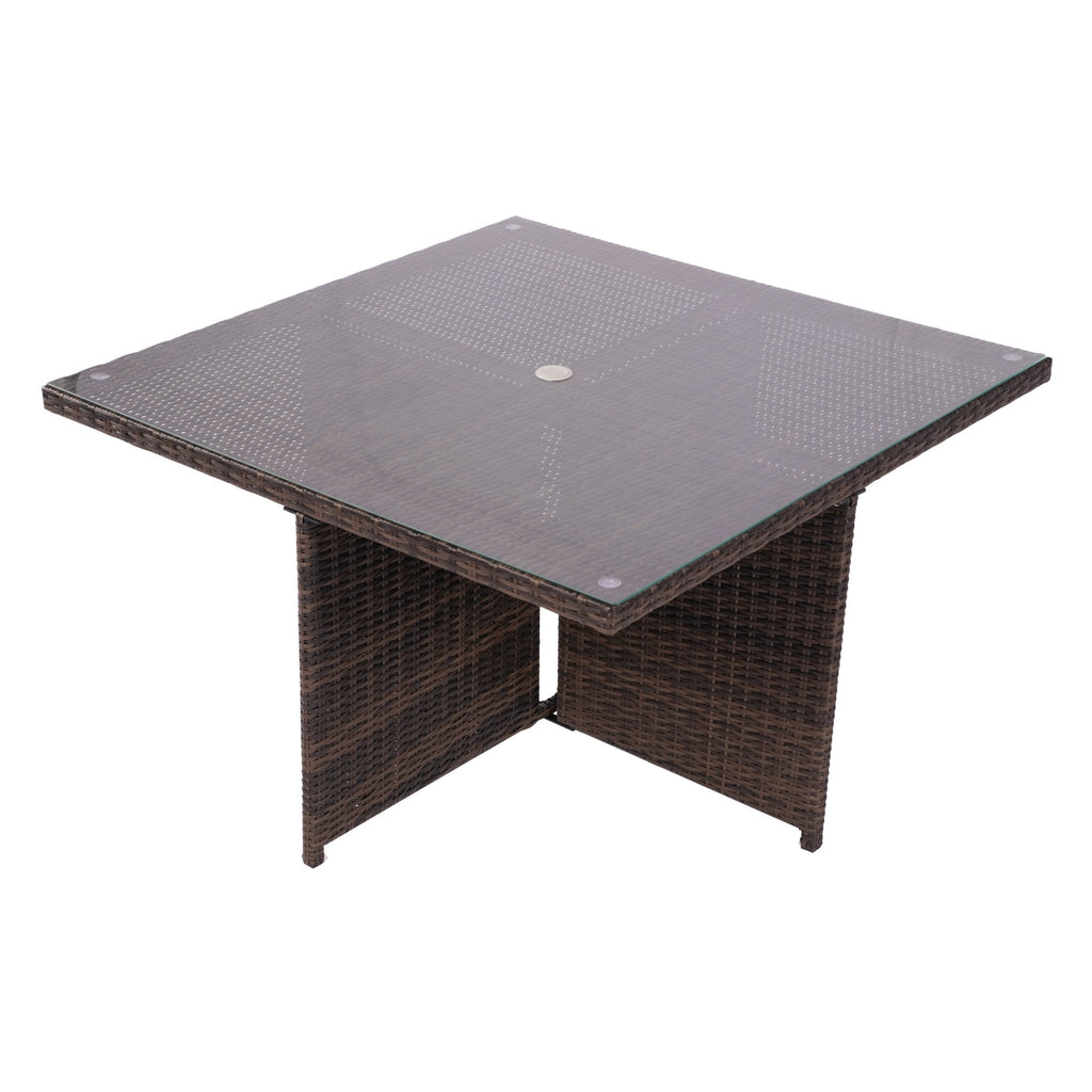 4 - Seat Cube Outdoor Dining Table (PAD - 3233B - Table) - Direct Wicker