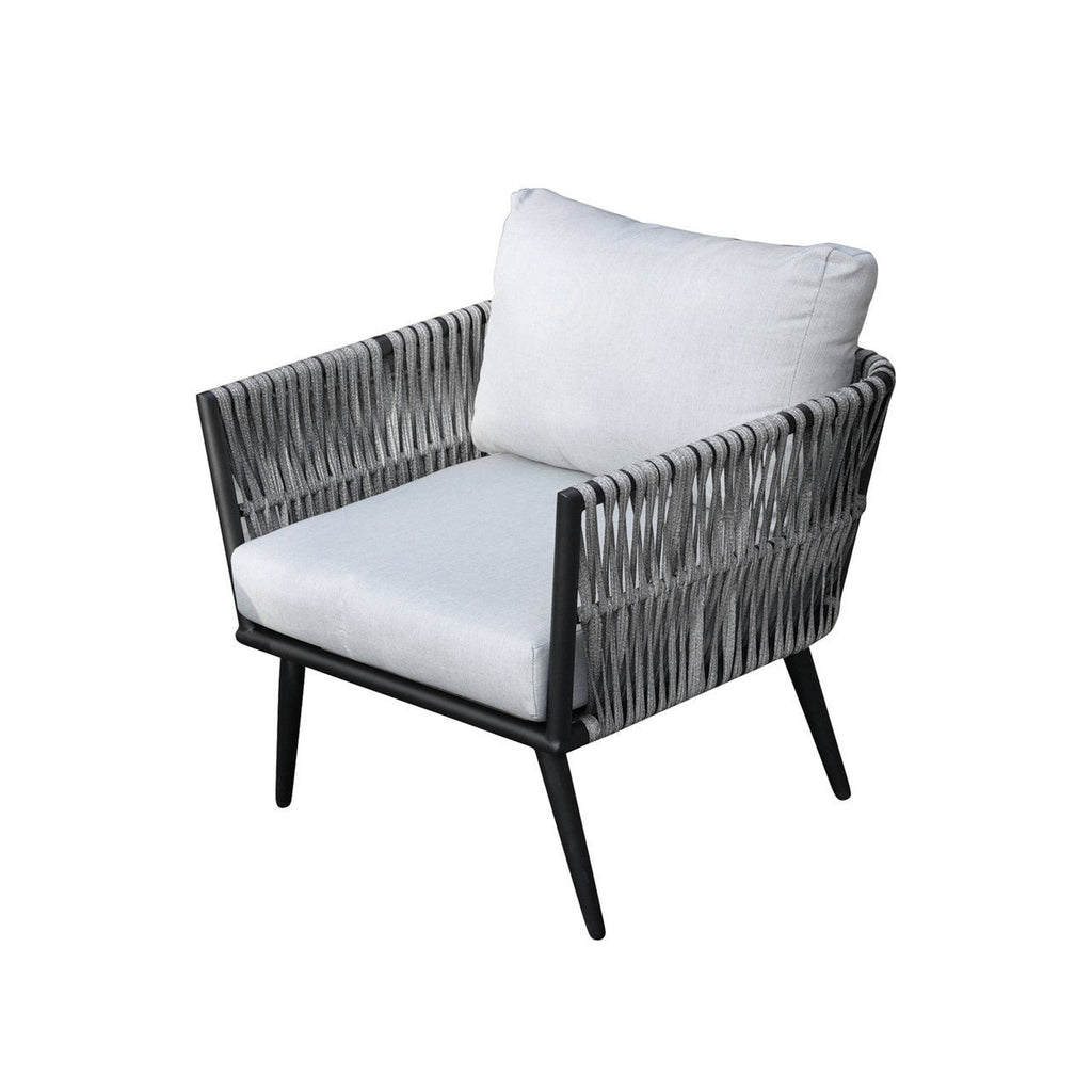 4-Seat Patio Aluminum Frame Wicker Sofa Set with Coffee Table (PAS-1649B) - Direct Wicker
