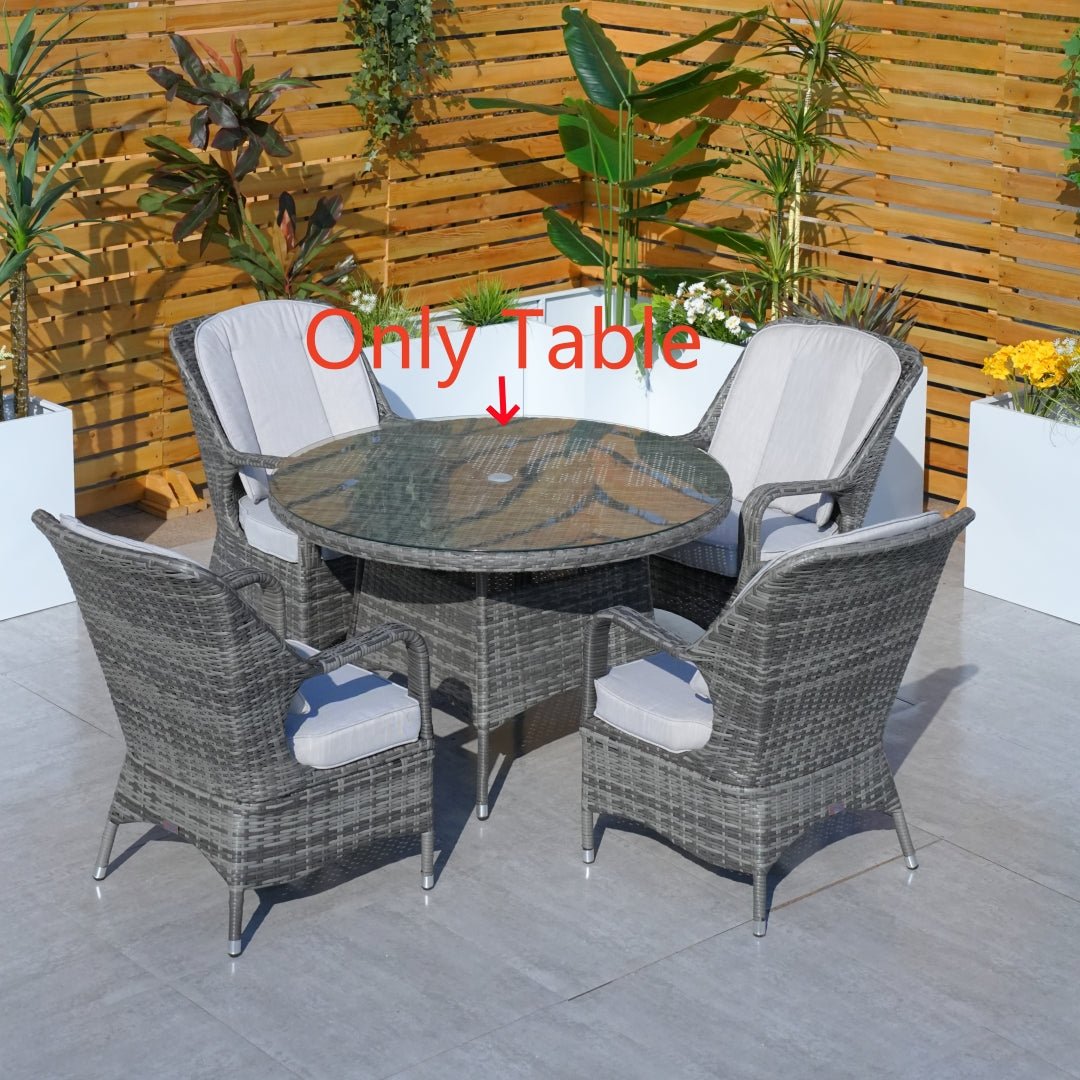 4 - Seat Round Outdoor Dining Table (PAD - 1709 - Table) - Direct Wicker