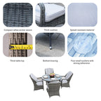 4 - Seat Round Outdoor Dining Table (PAD - 1709 - Table) - Direct Wicker