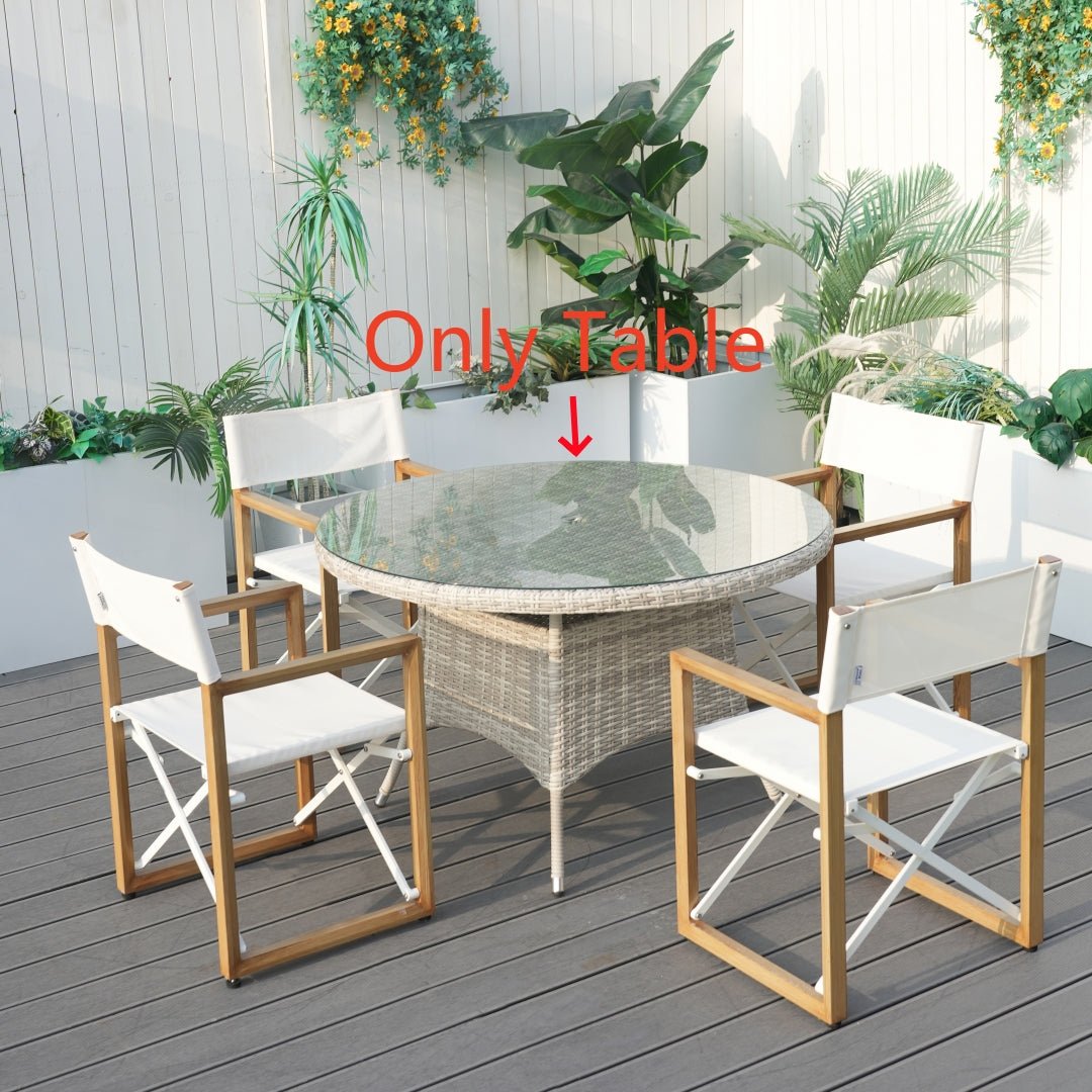 4 - Seat Round Outdoor Dining Table (PAD - 1709 - Table) - Direct Wicker