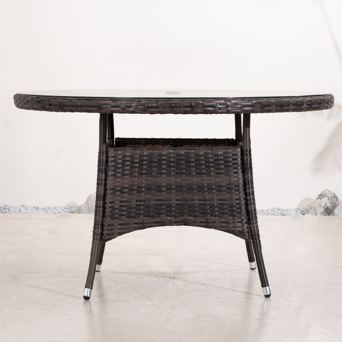 4-Seat Round Outdoor Dining Table (PAD-1709-Table) - Direct Wicker