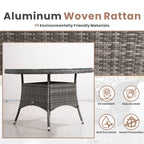 4-Seat Round Outdoor Dining Table (PAD-1709-Table) - Direct Wicker
