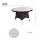 4-Seat Round Outdoor Dining Table (PAD-1709-Table) - Direct Wicker