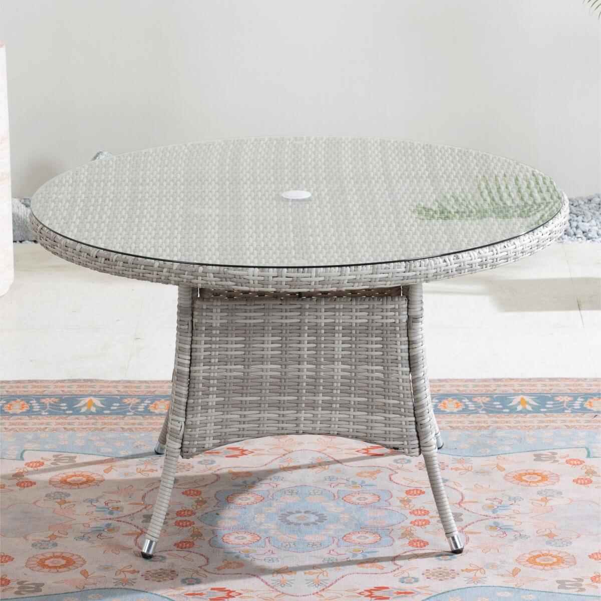 4-Seat Round Outdoor Dining Table (PAD-1709-Table) - Direct Wicker